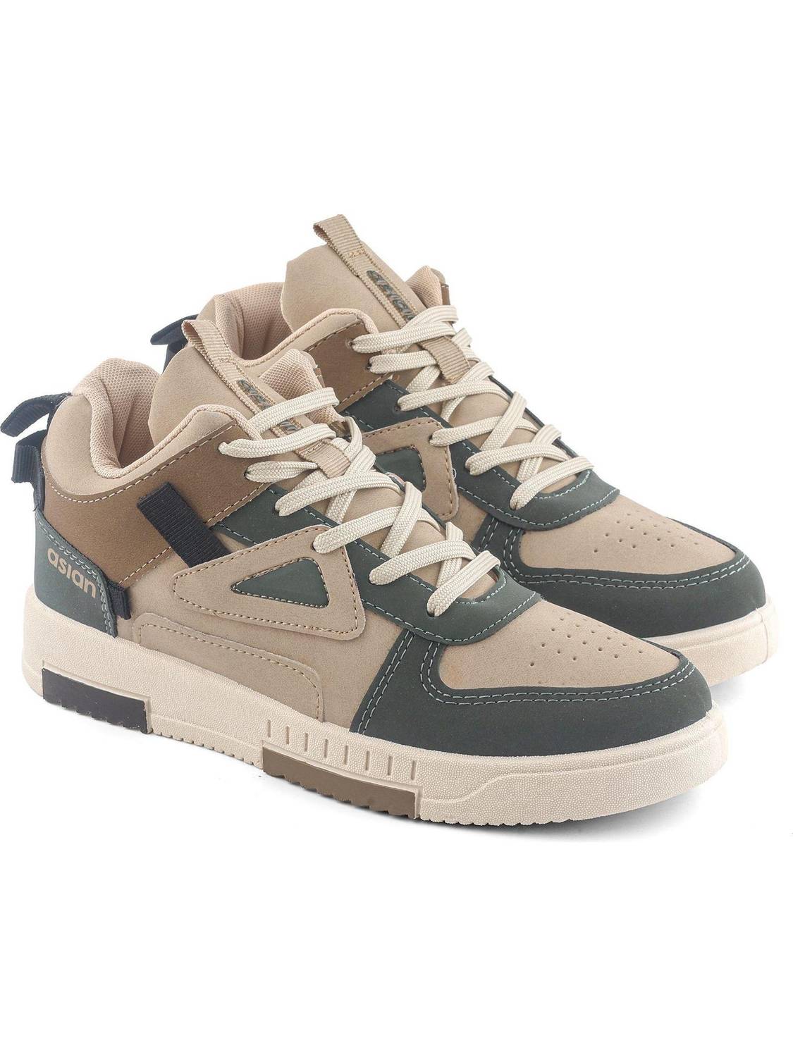 asian Tarzan-11 Men's High Top Canvas Loafers - Image 1