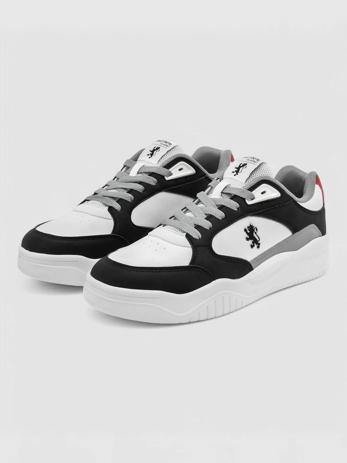 RED TAPE Black and White Men's Shoes - Image 5