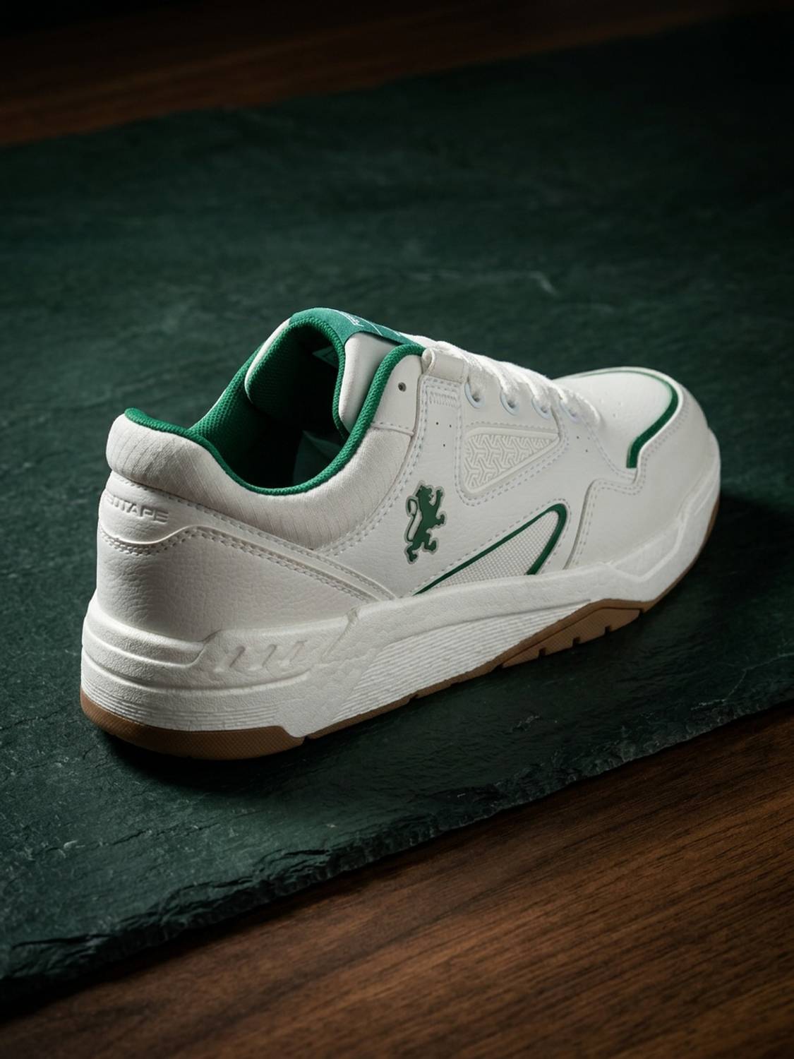 RED TAPE Men White & Green Chunky Sneakers - Image 4