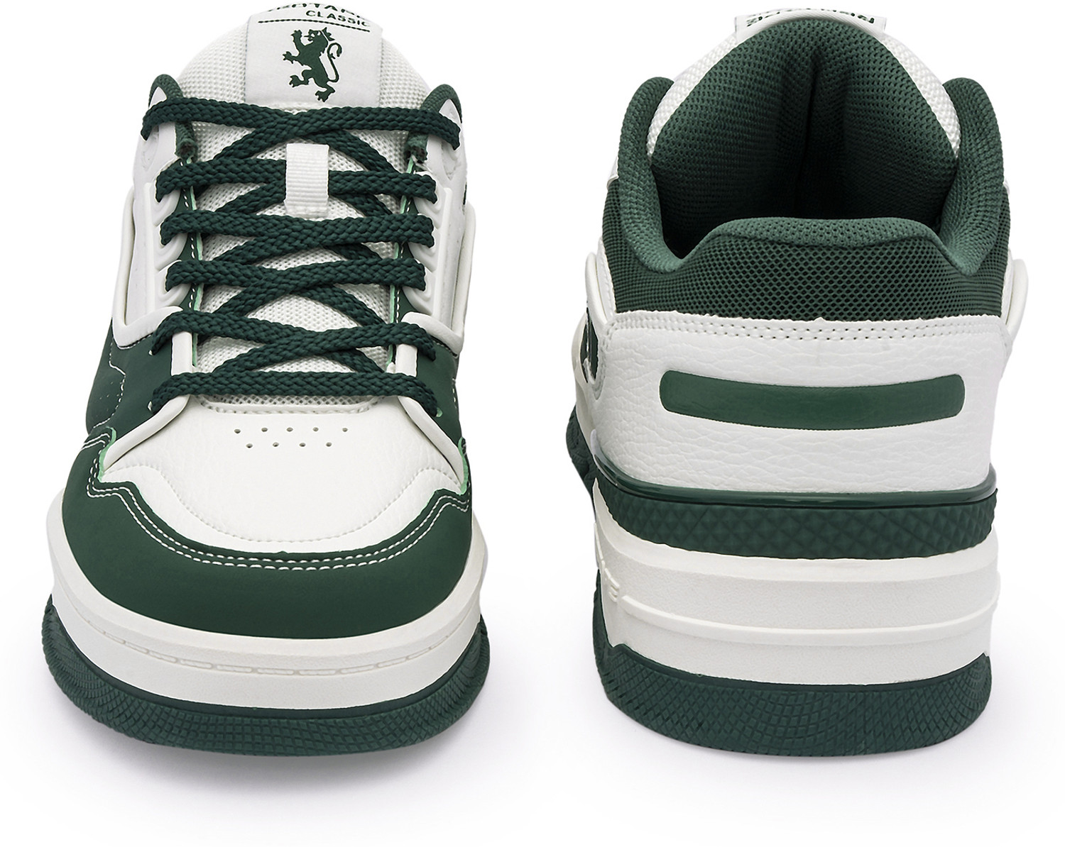 Image of RED TAPE Low Cut Green Sneakers For Men