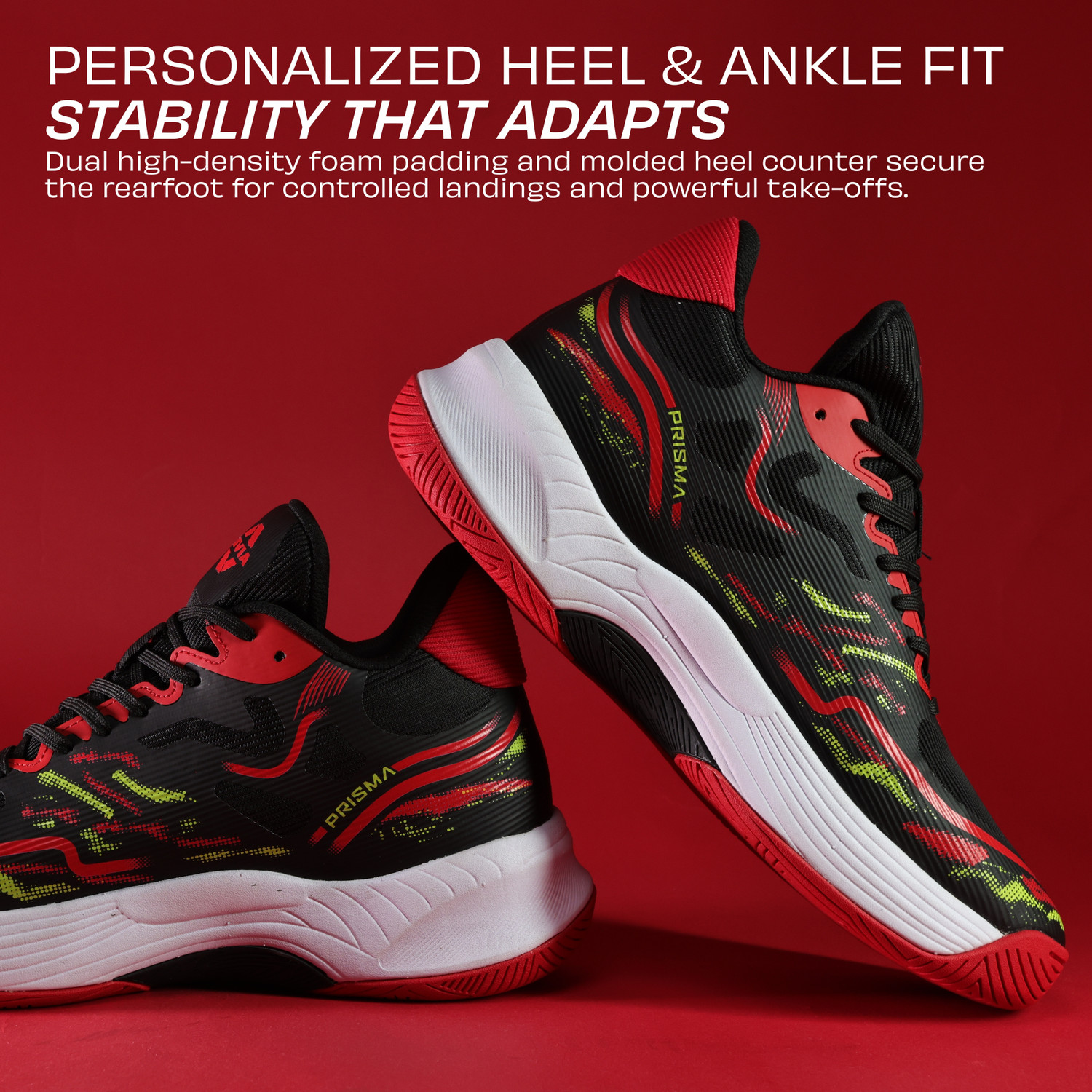 Image of NIVIA Prisma Duofoam cushioning and TPU stability frame with Rubber Sole Basketball Shoes For Men