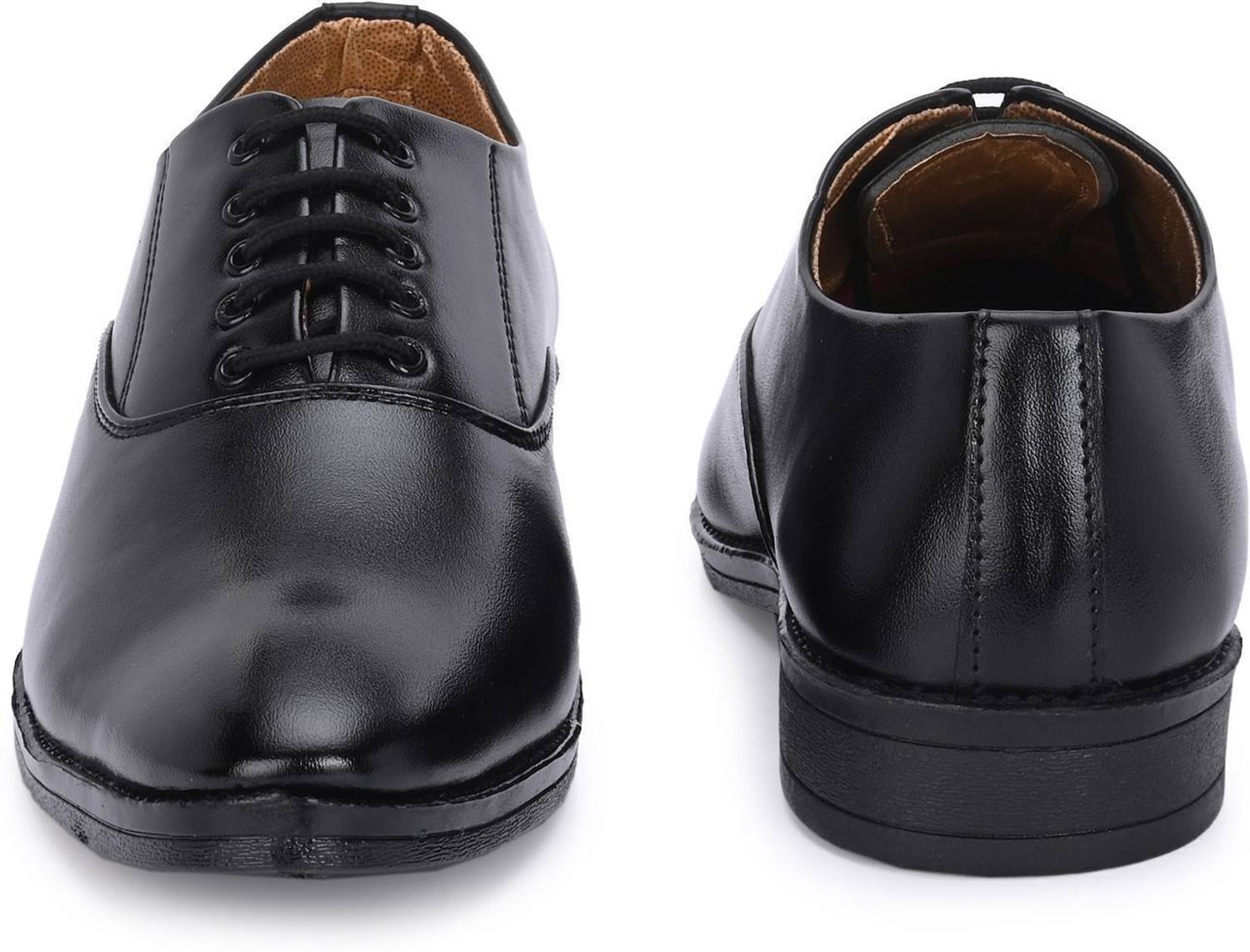 KATENIA Men's Black Formal Derby Shoes - Image 4