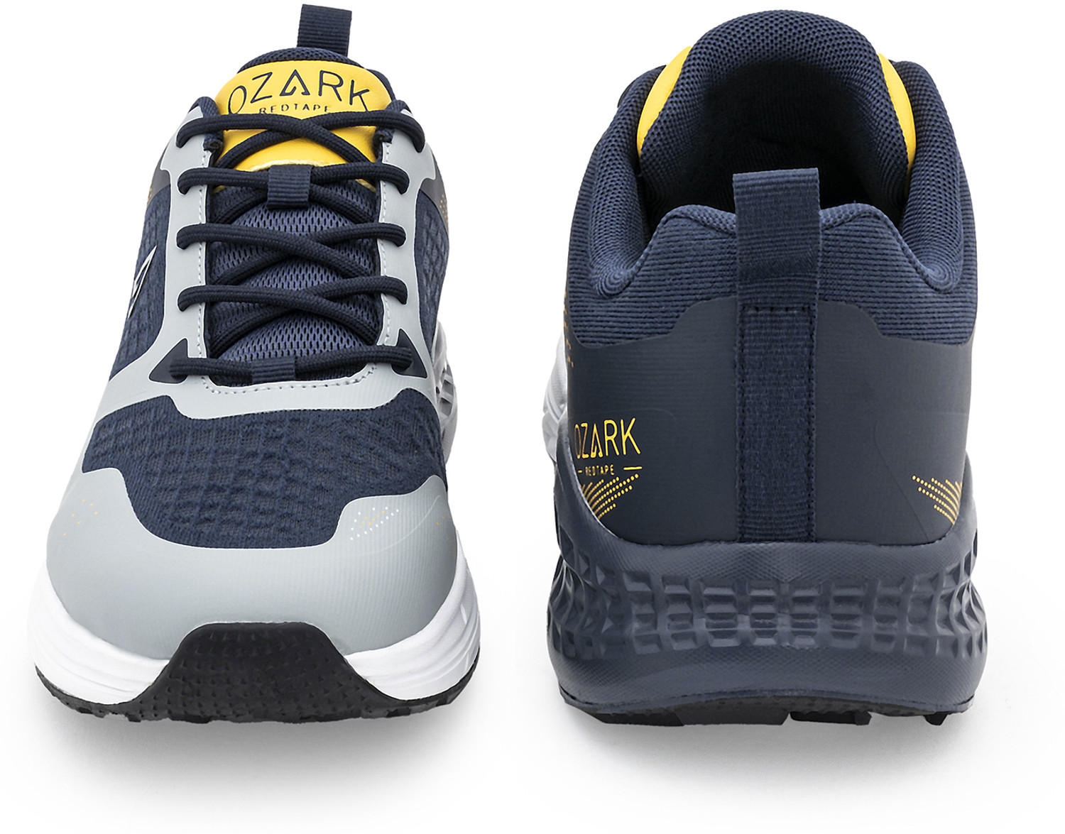 Image of RED TAPE Ozark Outdoor Trail Running Shoes for Men | Grey Navy Outdoor Performance Running Shoes For Men