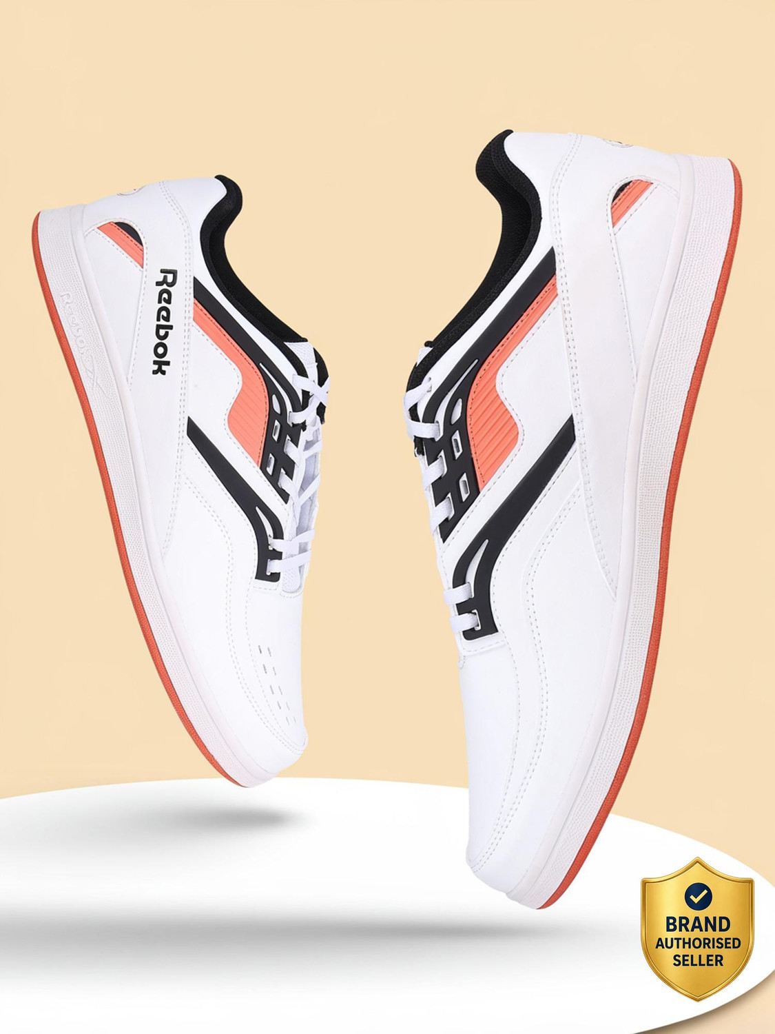 Image of REEBOK COURTSWIFT BRIXTON Running Shoes For Men (White, 7)