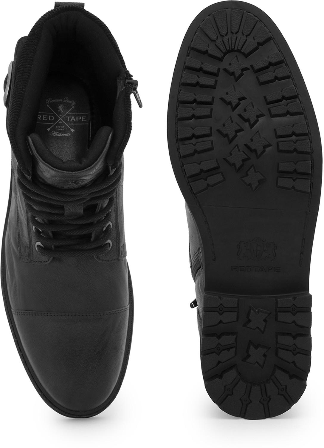 Image of RED TAPE Biker High Top Boots Boots For Men