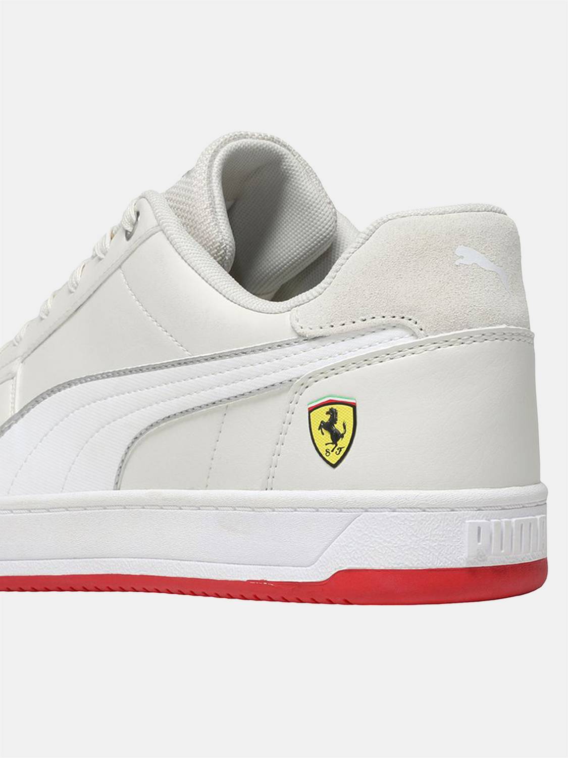 PUMA Ferrari Caven 2.0 White Sneakers For Men - Image 4