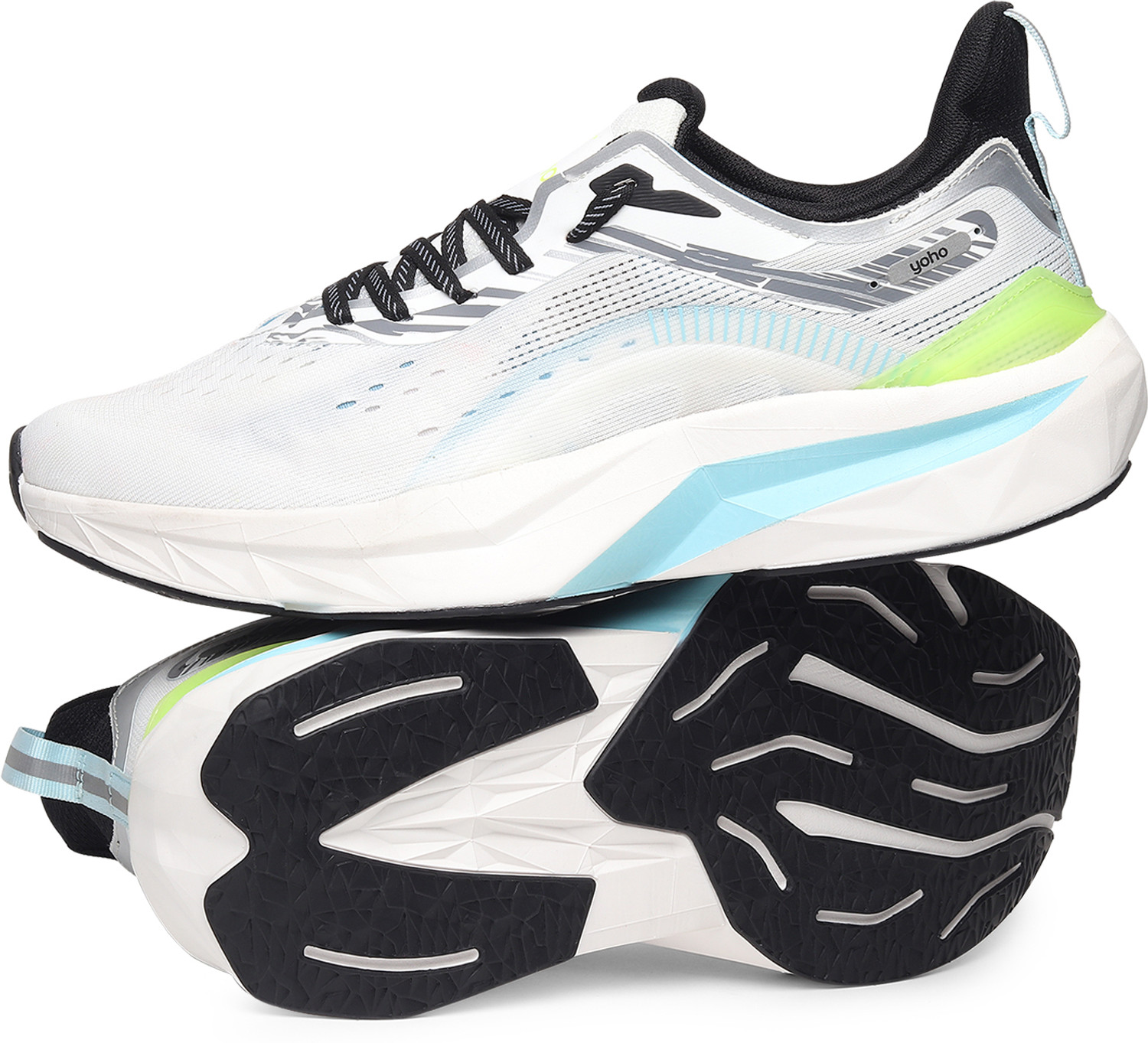 Image of yoho Pitstop-1100 Sports Shoes | Cushioned ,Breathable Upper & Shock Absorption Sole Walking Shoes For Men