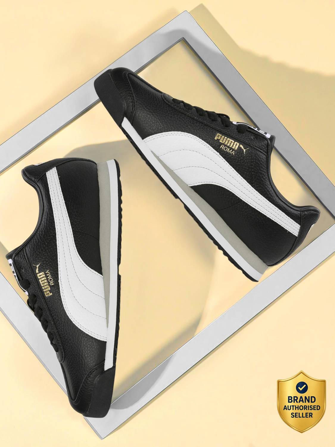 PUMA Roma 24 Standard Sneakers for Men, Black