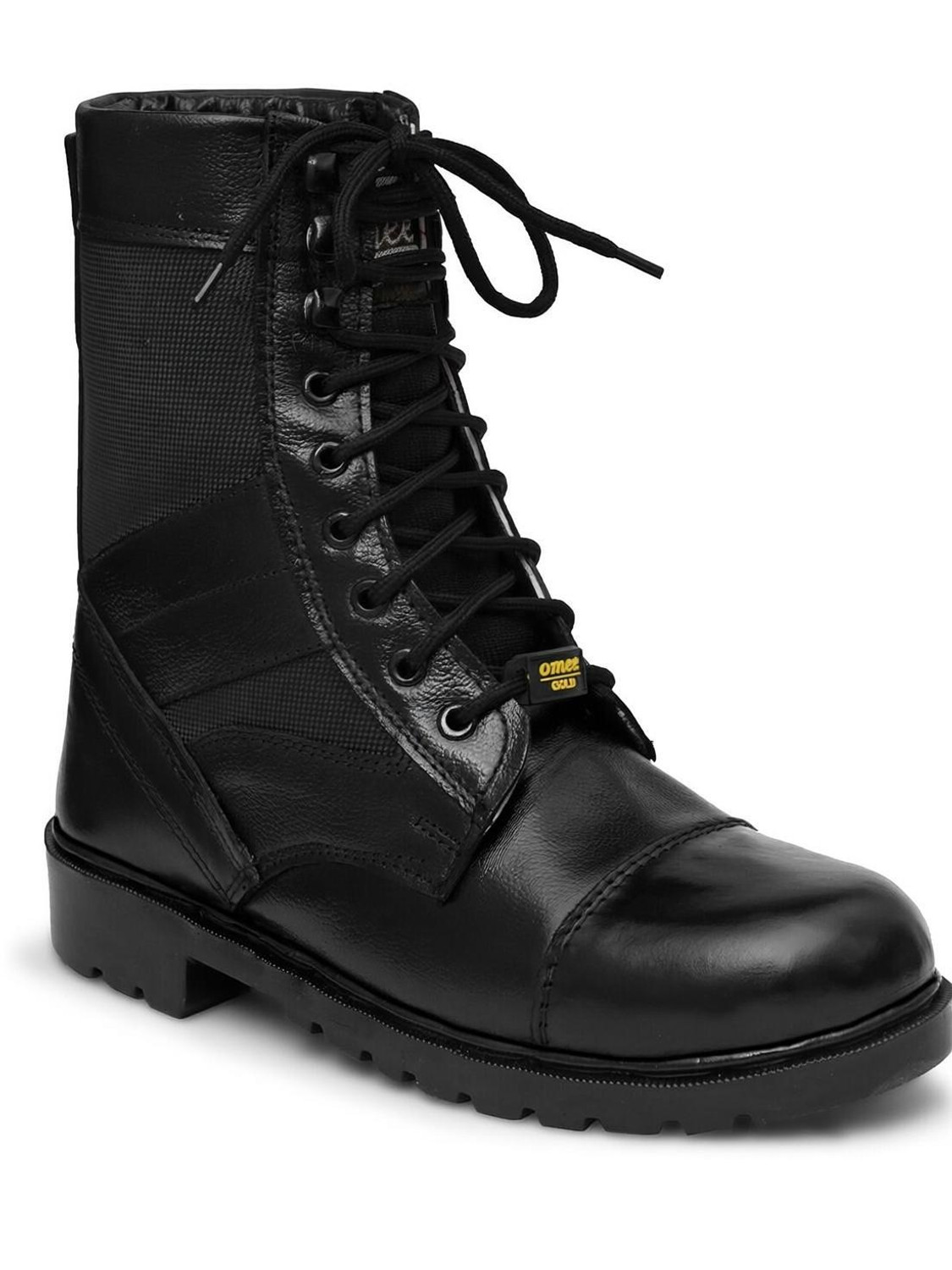 Image of OMEE GOLD ARMY LONG DMS Boots For Men