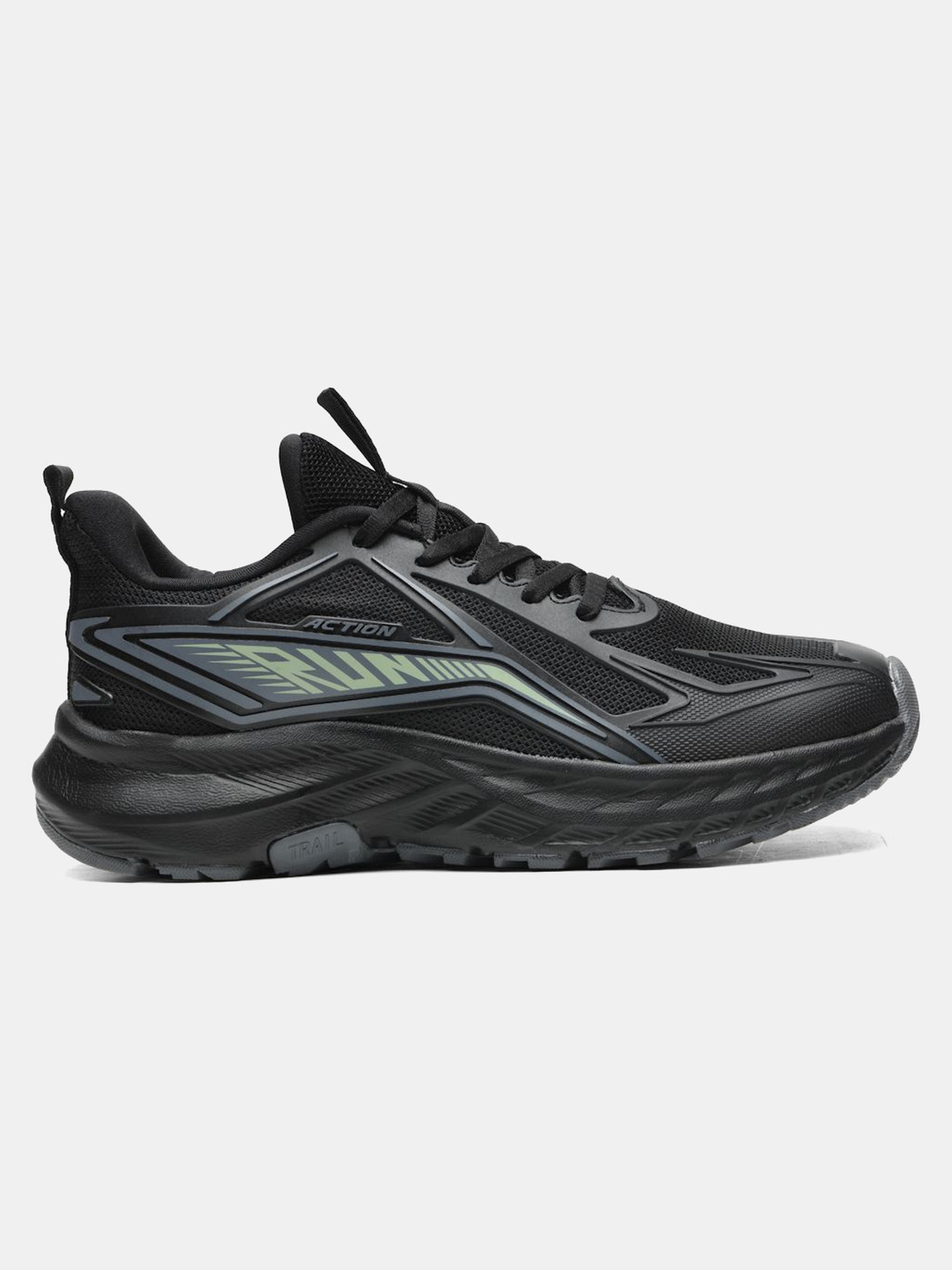 Image of action Athleo N-2007 Lightweight Comfortable Trendy Breathable Sports Lace-Up Running Shoes For Men