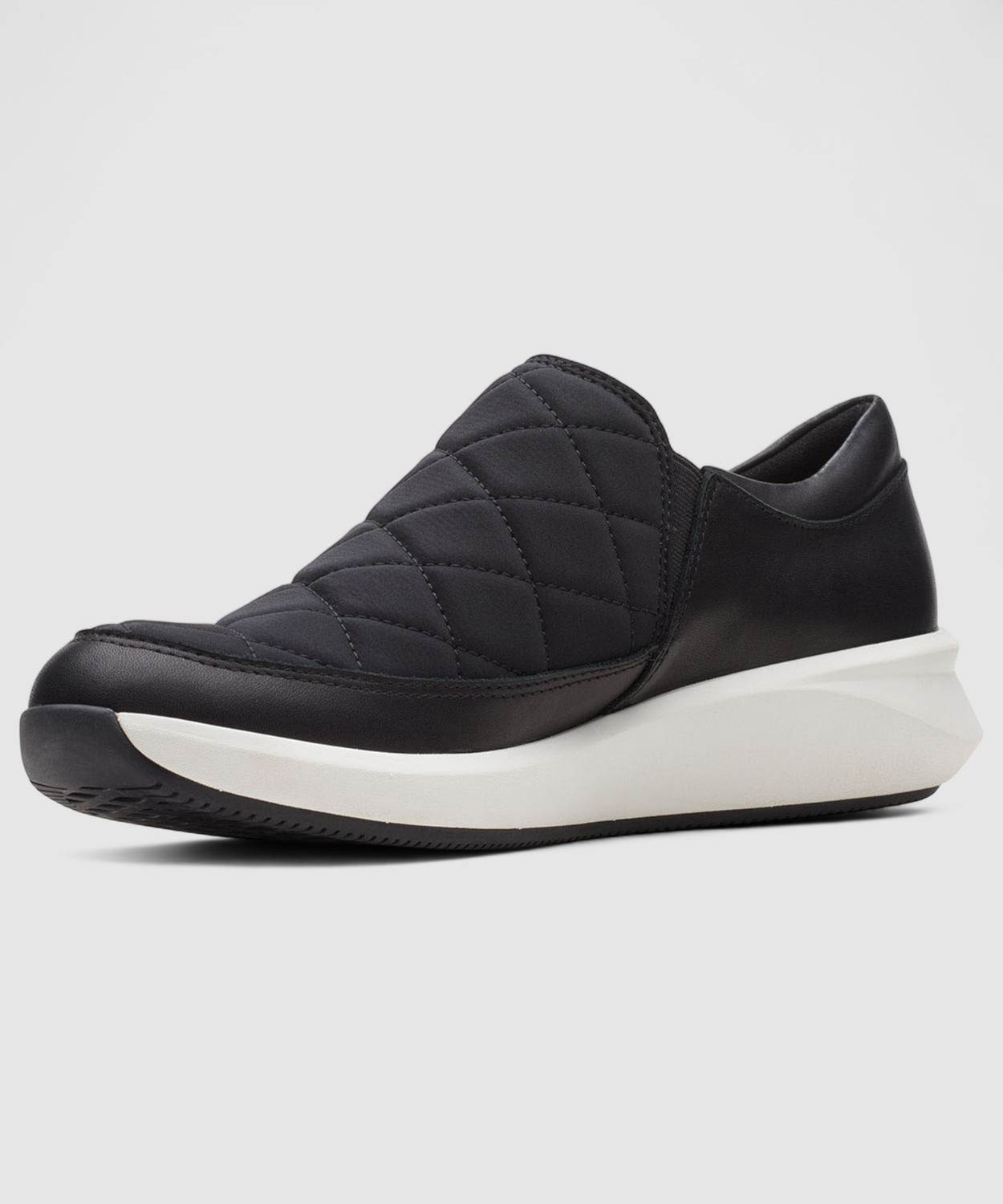 Image of CLARKS Un Rio Spark BLACK COMB Casuals For Women (Black, 4)