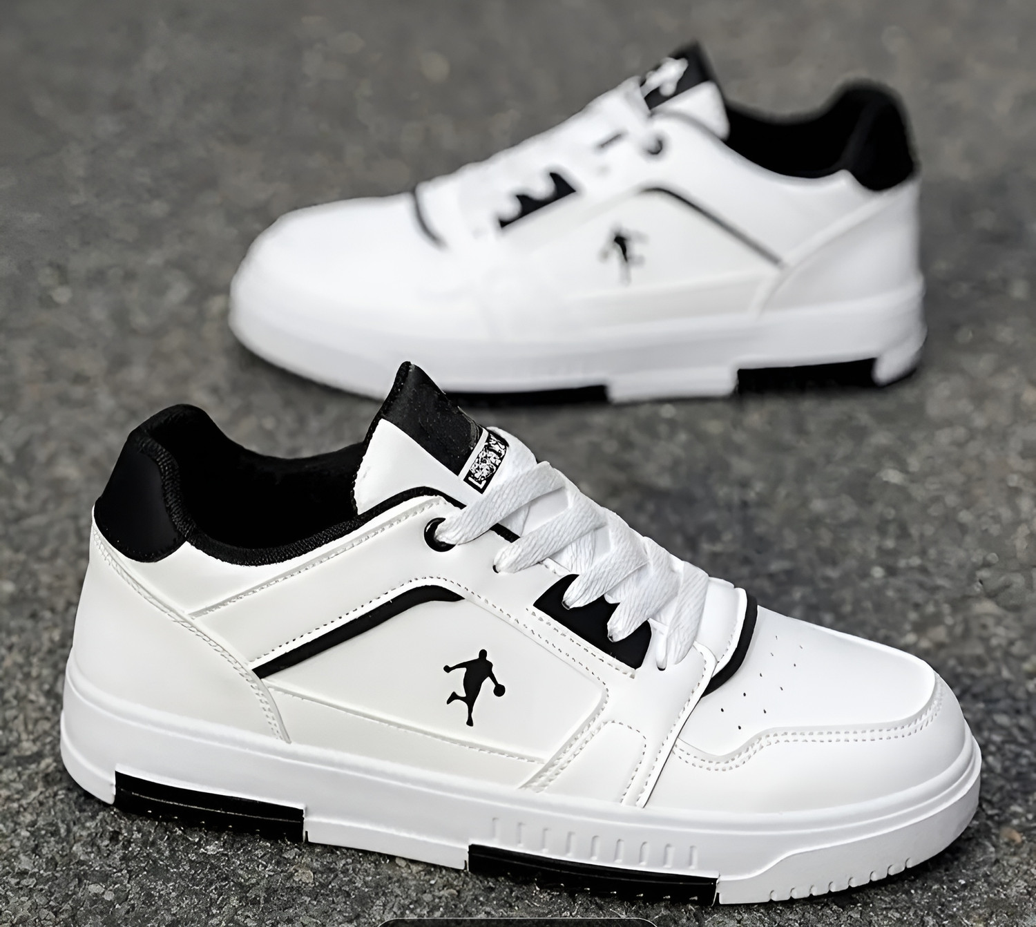 Image of Pocy Shoes White casual sneakers for men and boys Sneakers For Men