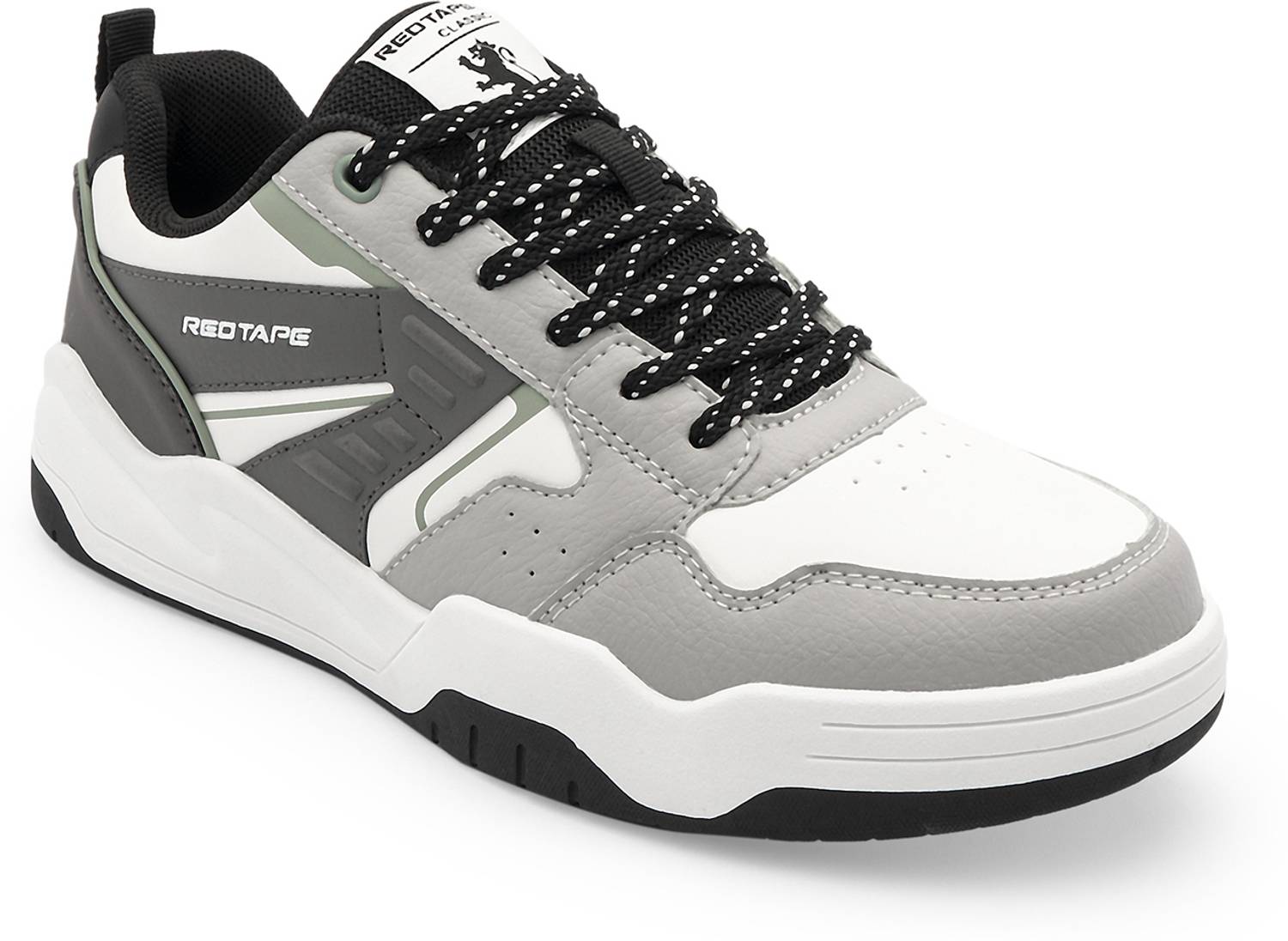 RED TAPE Men Grey Green Low Cut Sneaker - Image 1