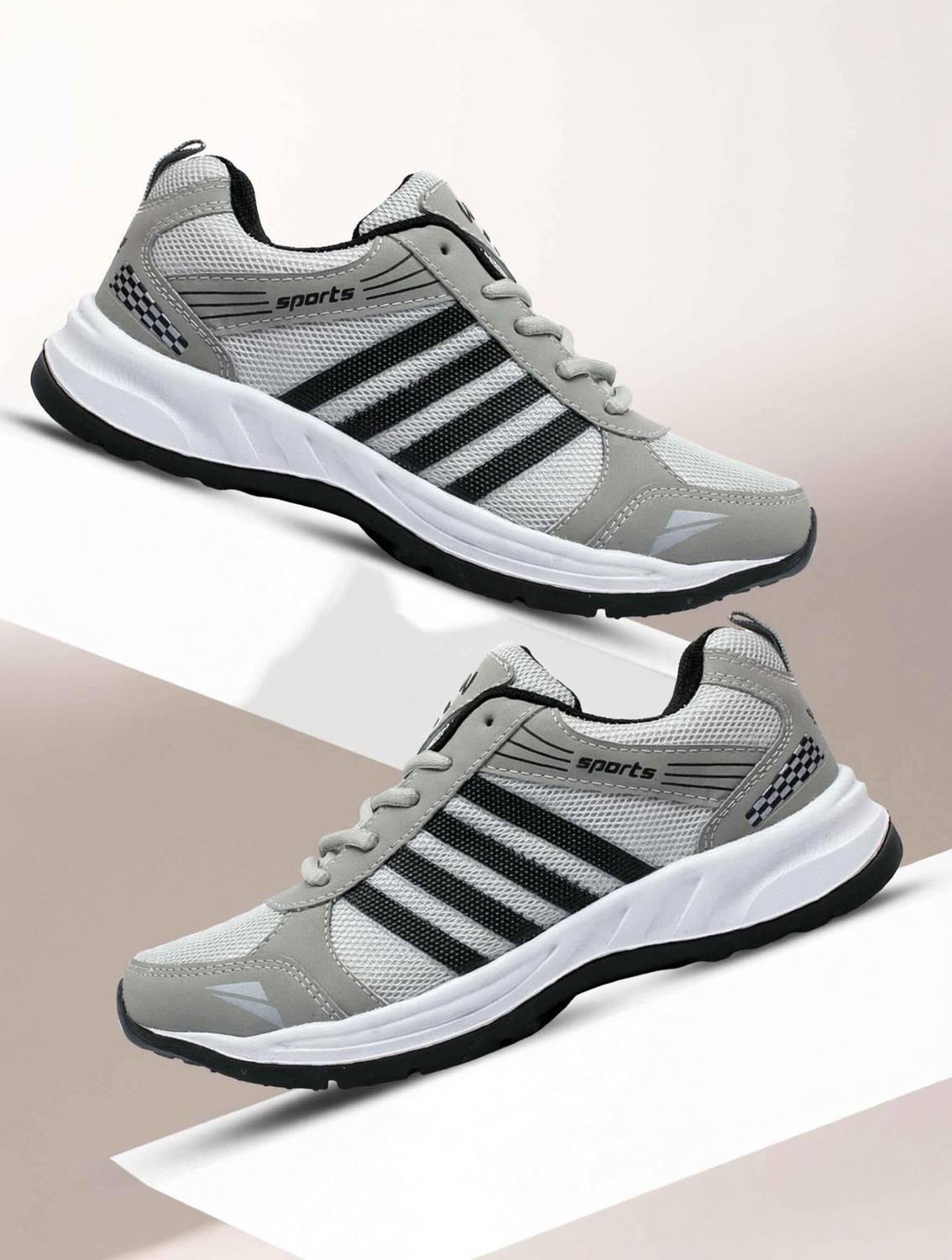 asian wndr-13 sports shoes for men | Latest Stylish Casual sport shoes for men |running shoes for boys | Lace up Lightweight gray shoes for running, walking, gym, trekking, hiking & party Running Shoes For Men