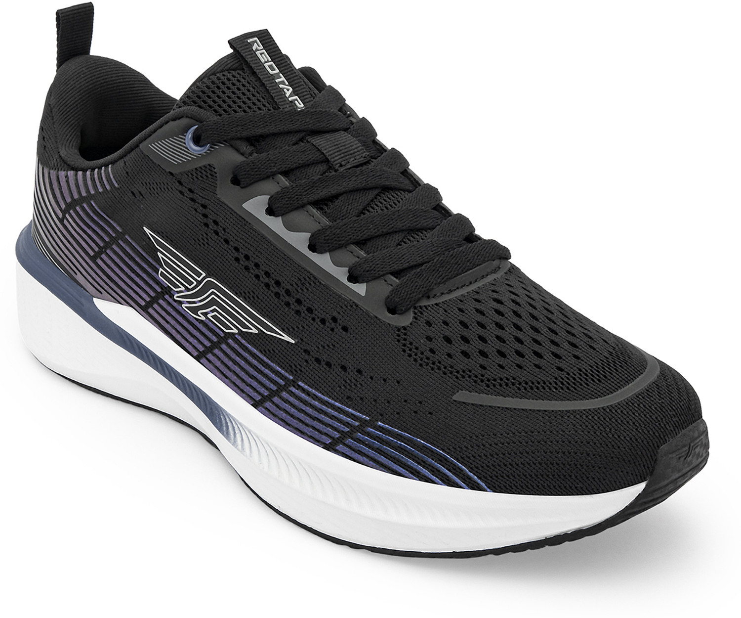 Image of RED TAPE Low Cut Sports Shoes for Men in Black Navy | Sports Shoes Walking Shoes For Men
