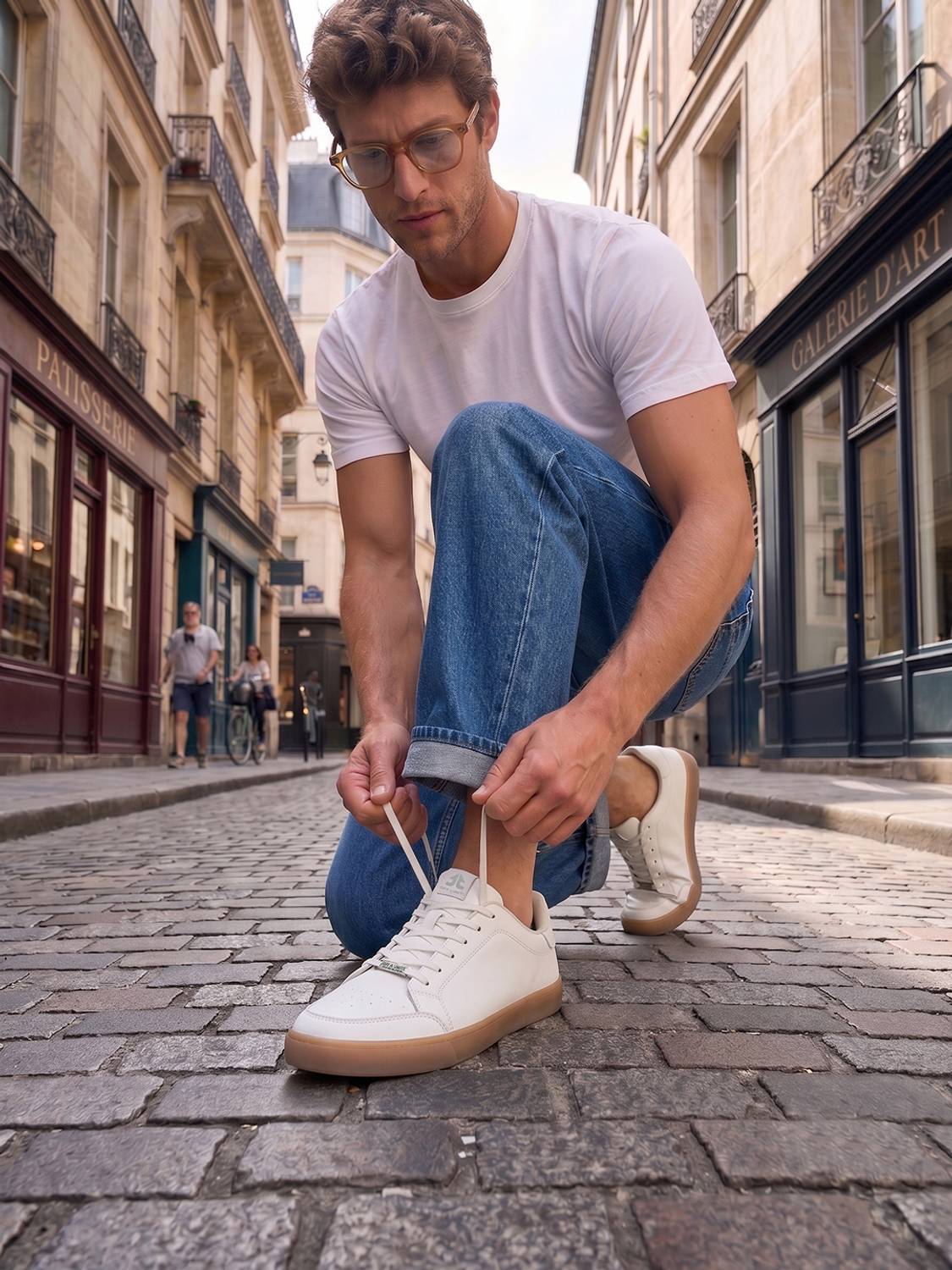 OFF LIMITS Men White Sneakers - Image 2