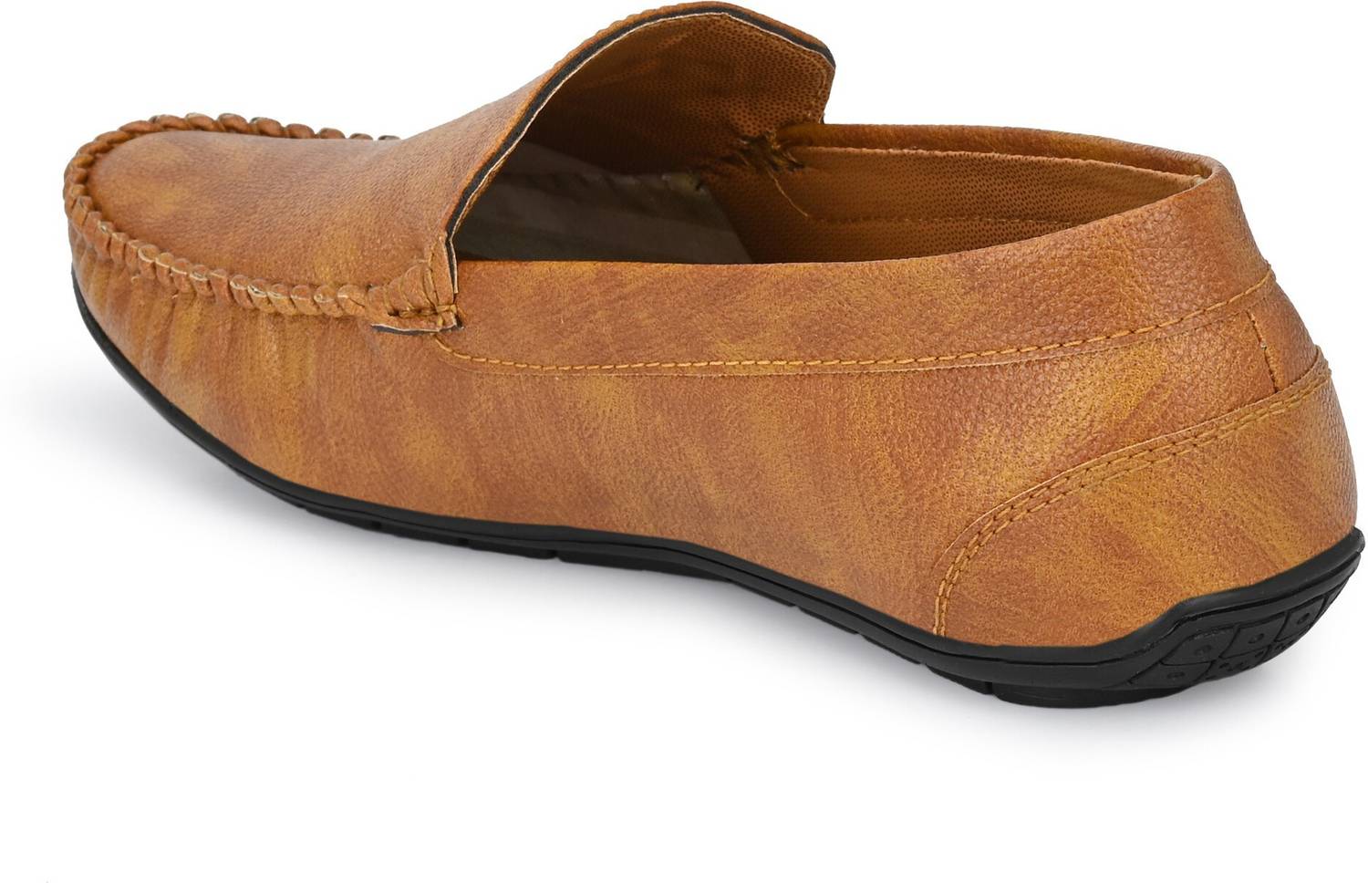 Evolite Men's Black Synthetic Leather Loafers - Image 3