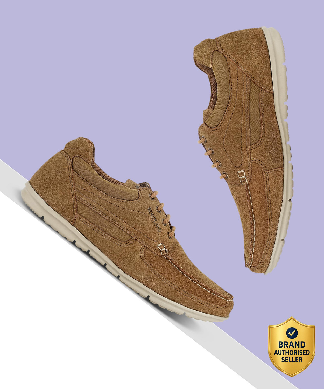 Image of WOODLAND Lace Up Lightweight Breathable Comfortable Daily Use Casuals For Men