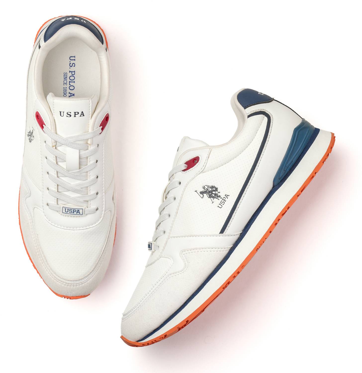 U.S. POLO ASSN. LOWEN 2.0 Men's White Sneakers - Image 3