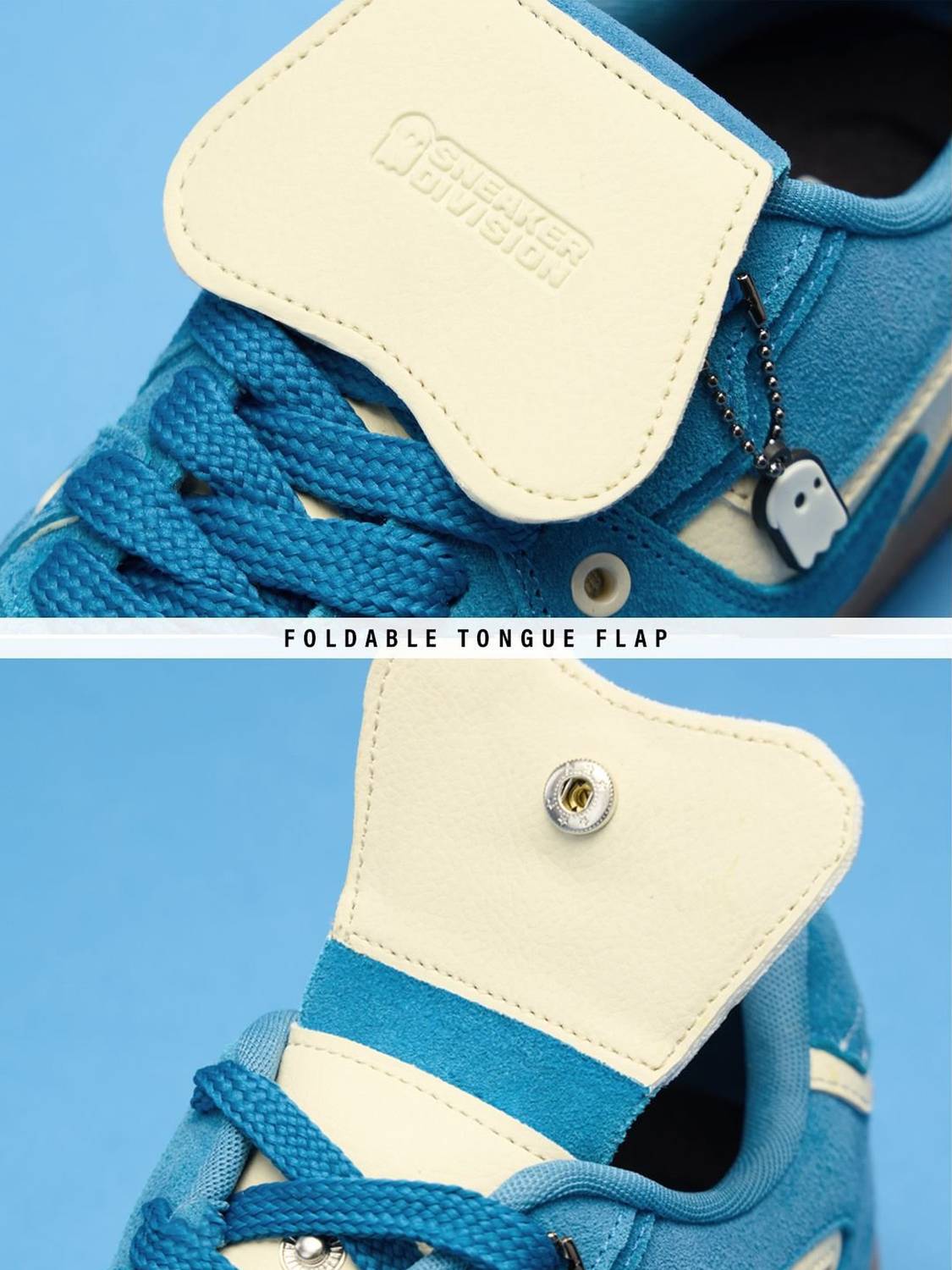 The Souled Store Men's Blue Sneakers - Image 4