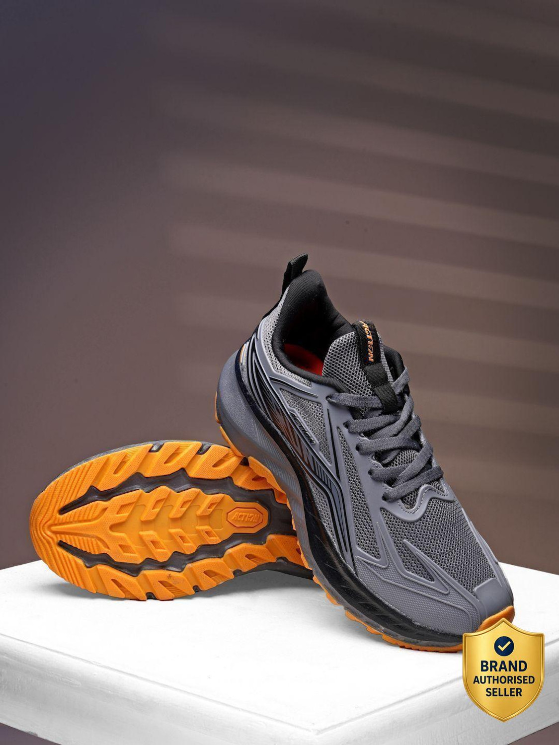 Image of action Athleo NITRO-2007 Lightweight | Breathable | Comfortable Sports Lace-Up Running Shoes For Men
