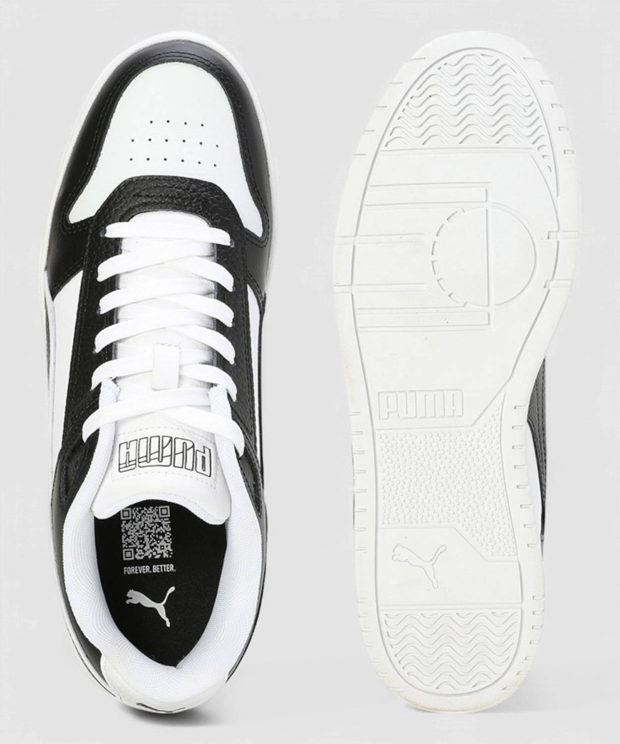PUMA Court Shatter Low Sneakers For Men Black - Image 5