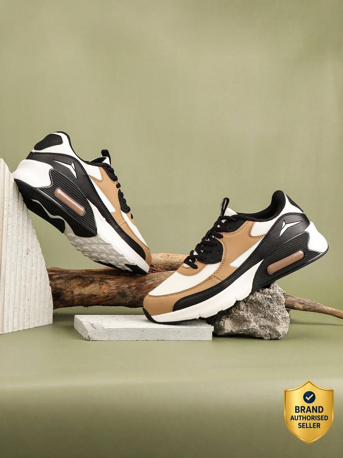 JQR RUMBA Men's White Sneakers - Image 1