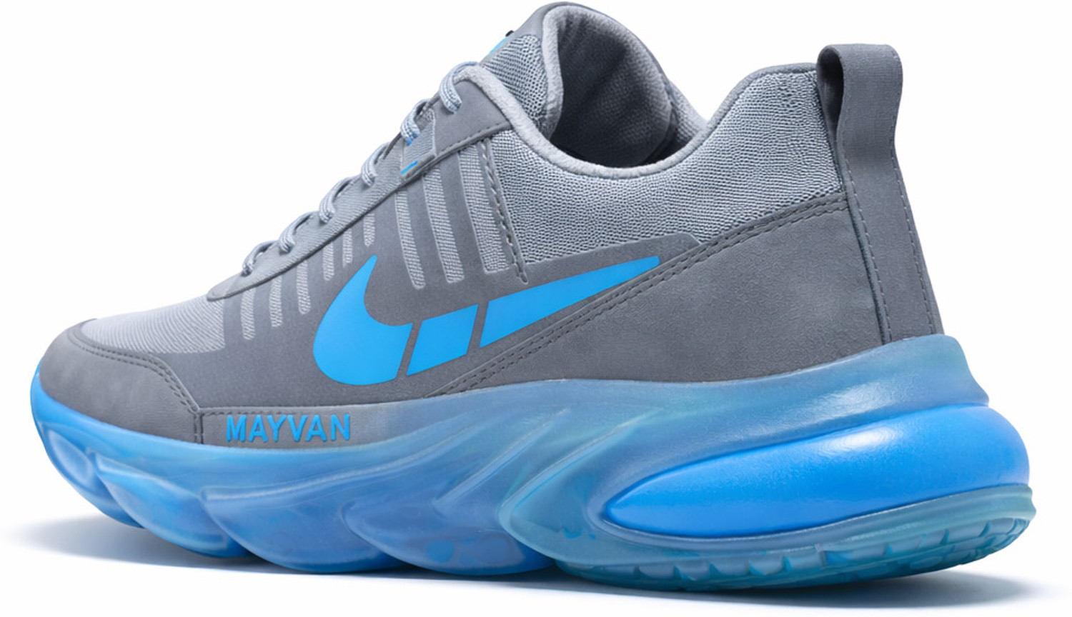 Image of MAYVAN MAYVAN AeroPro Blue Air Cushion Performance Running Sneakers Sneakers For Men