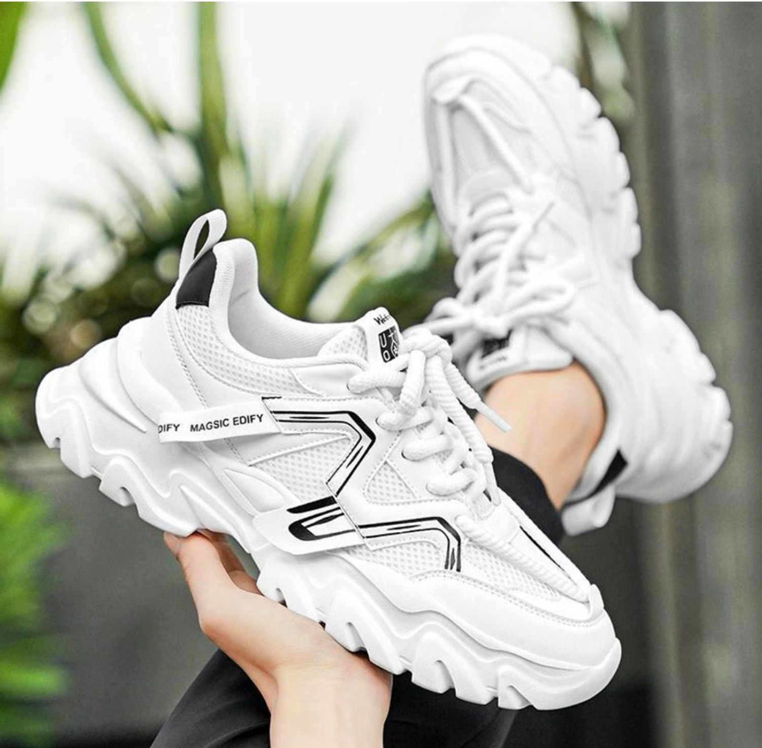 Image of VOLAX Men's Trendy High Quality Running Walking Sports Shoes High Tops For Men