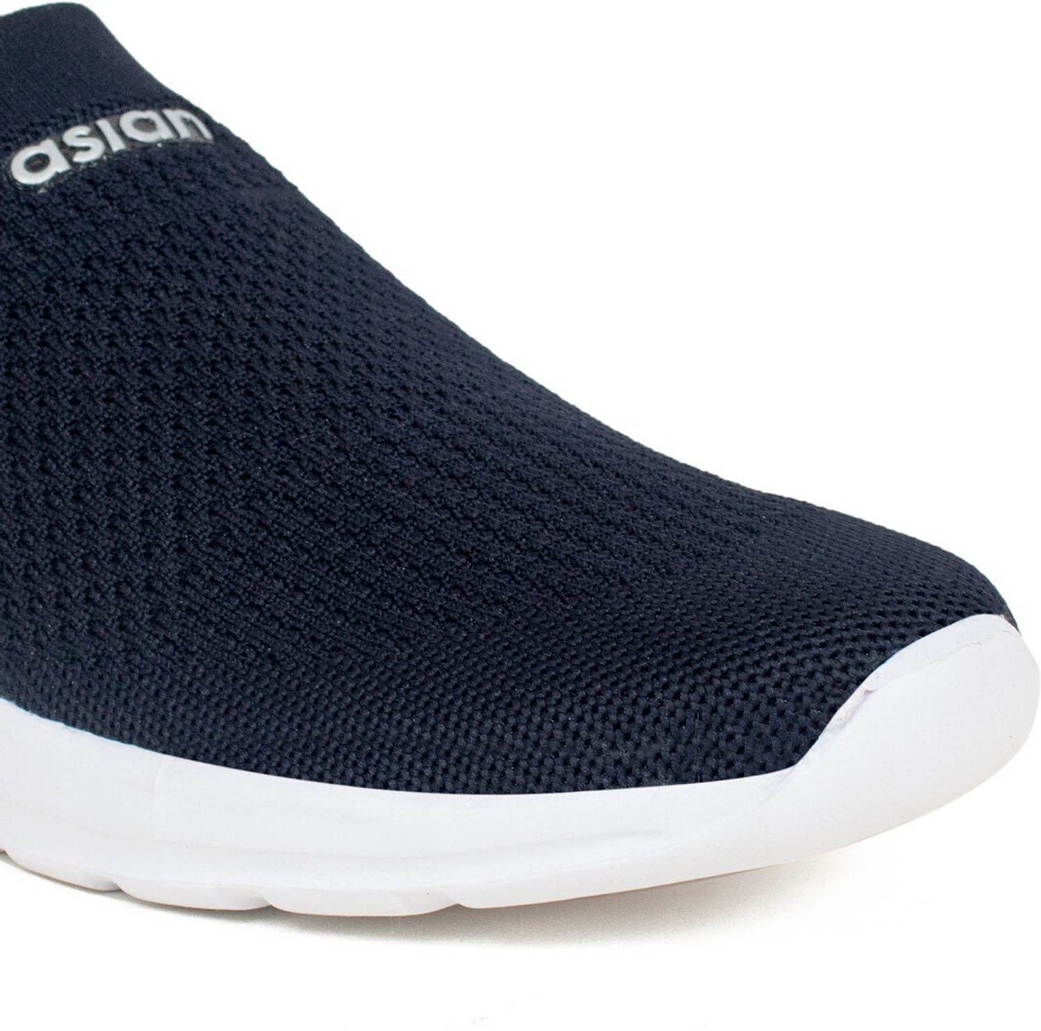 Image of asian slip on blue shoes for running, walking, gym, trekking & party elasto-03 Walking Shoes For Men