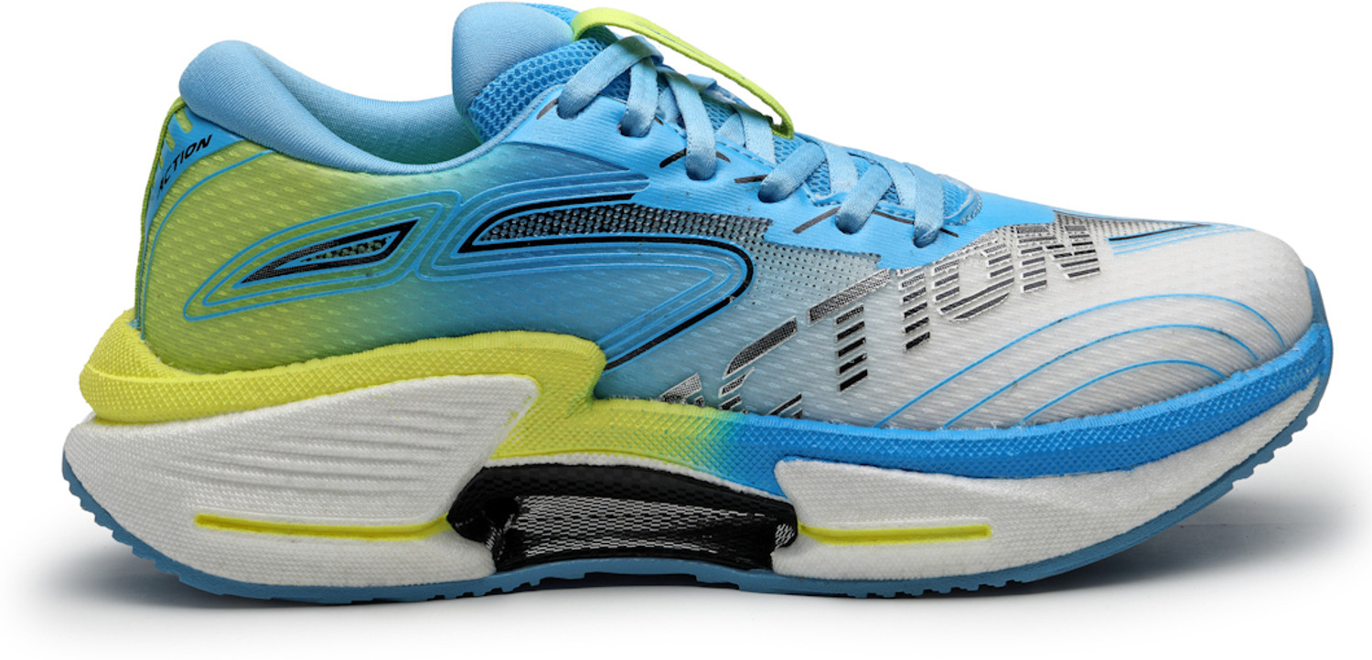 Image of action Athleo TURBO-2502 Lightweight Breathable Comfortable Sports Lace-Ups Running Shoes For Men