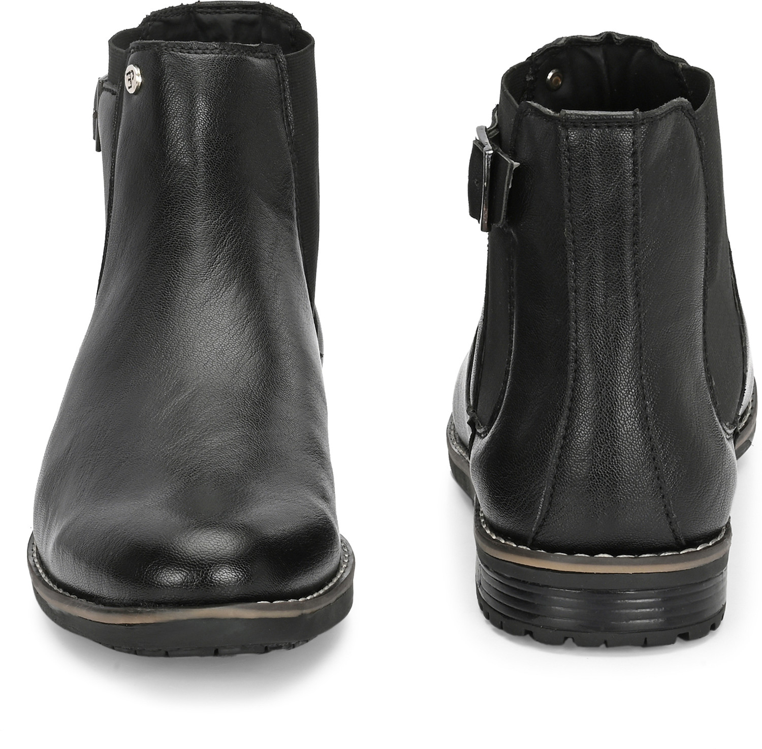 Image of EL PASO Faux Leather | Premium Black | Lightweight Comfort |Formal & Party Wear for Men Boots For Men