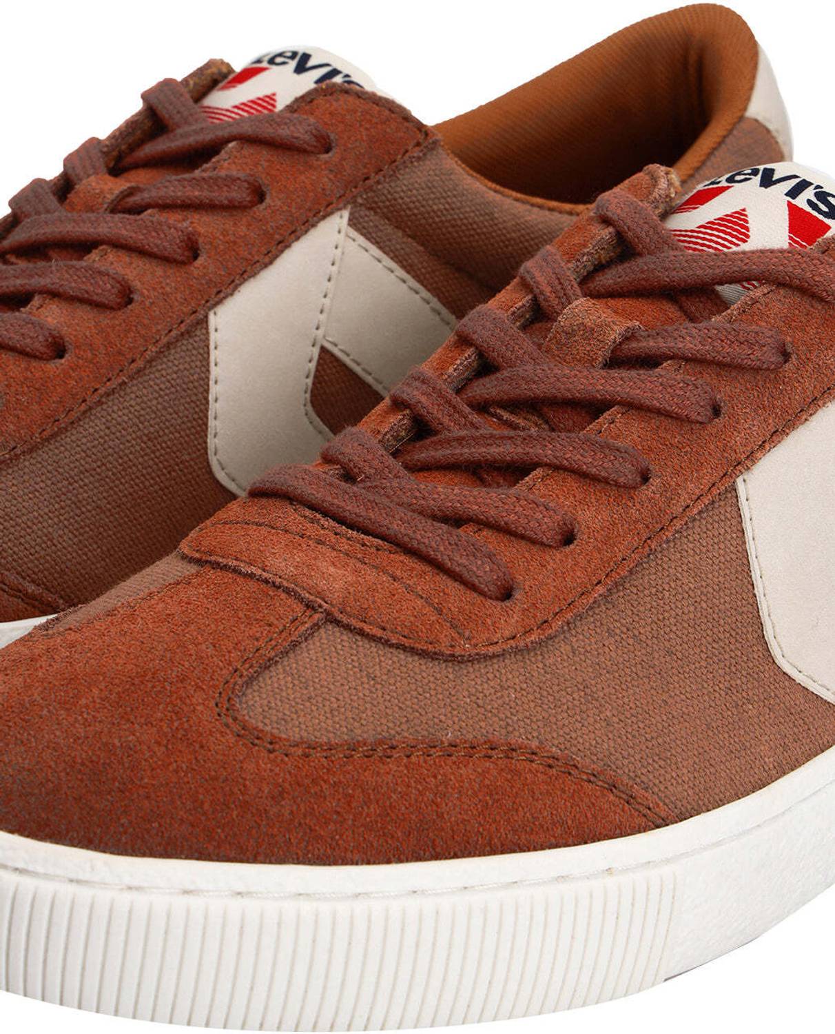 LEVI'S Men's Rust Colorblock Sneakers Brown - Image 5