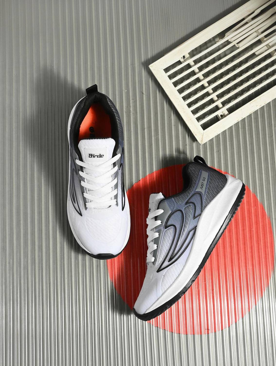 Birde Gray Walking Shoes For Men - Image 1