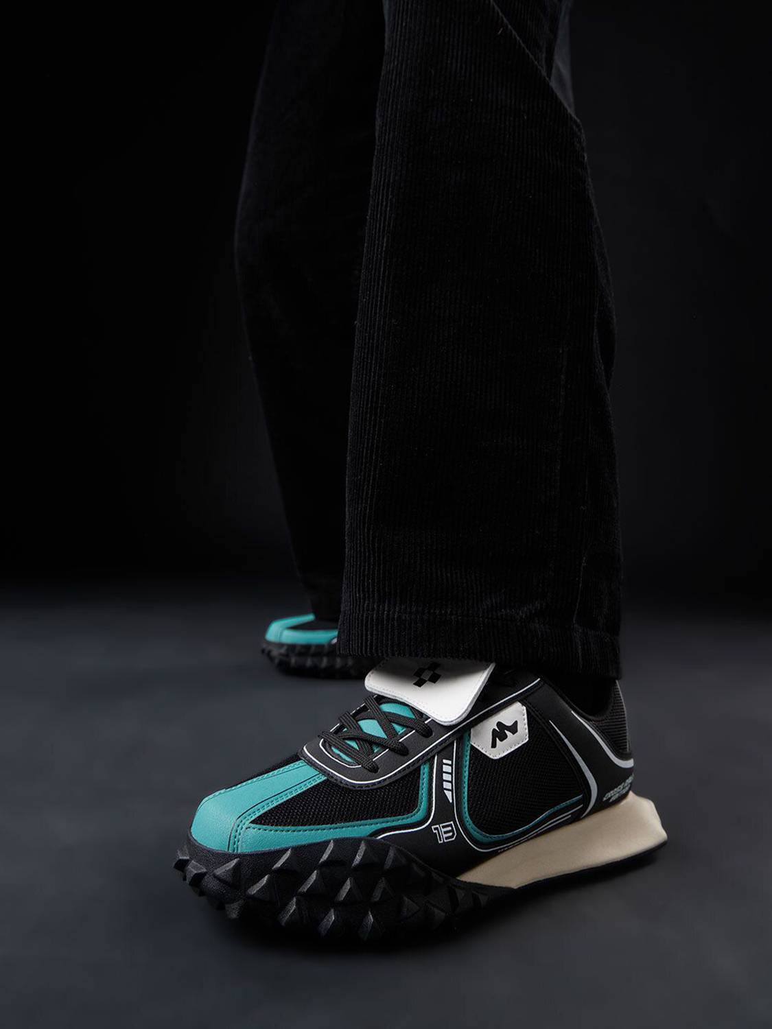 The Souled Store Men's Black Sneakers - Image 1