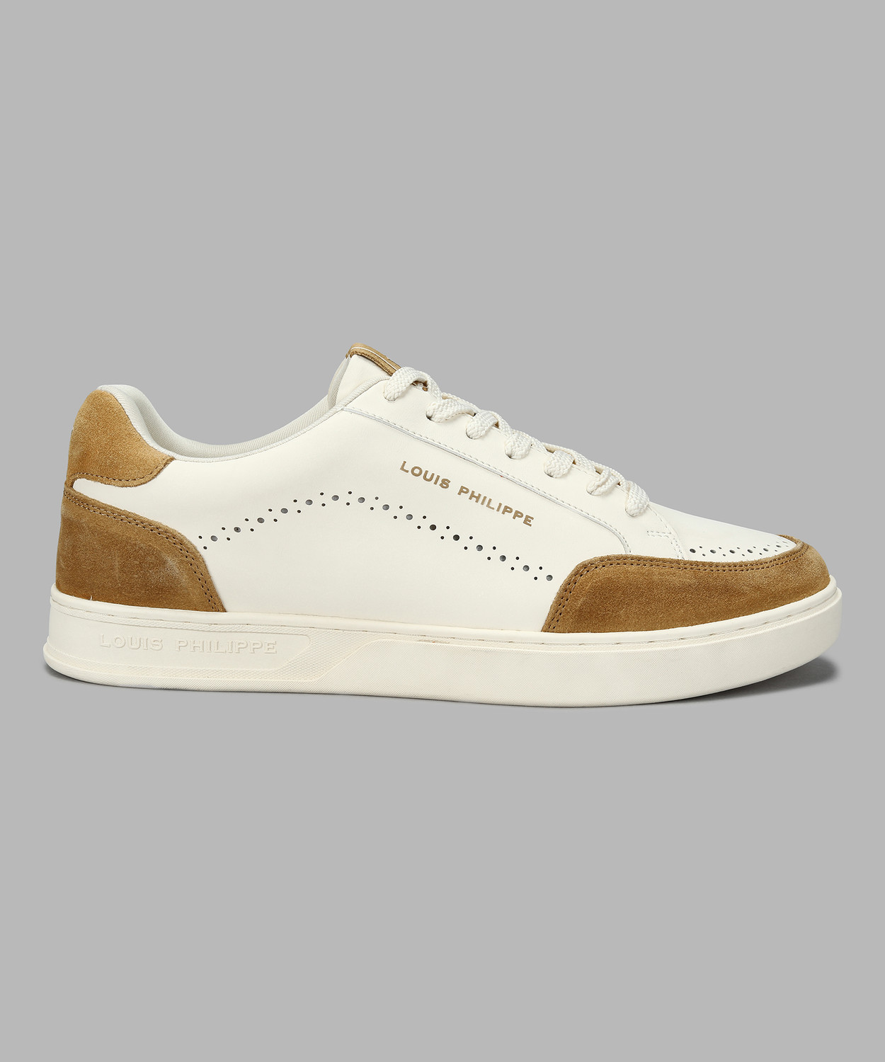 Image of Louis Philippe Sport Lace Up For Men (Off White, 7)
