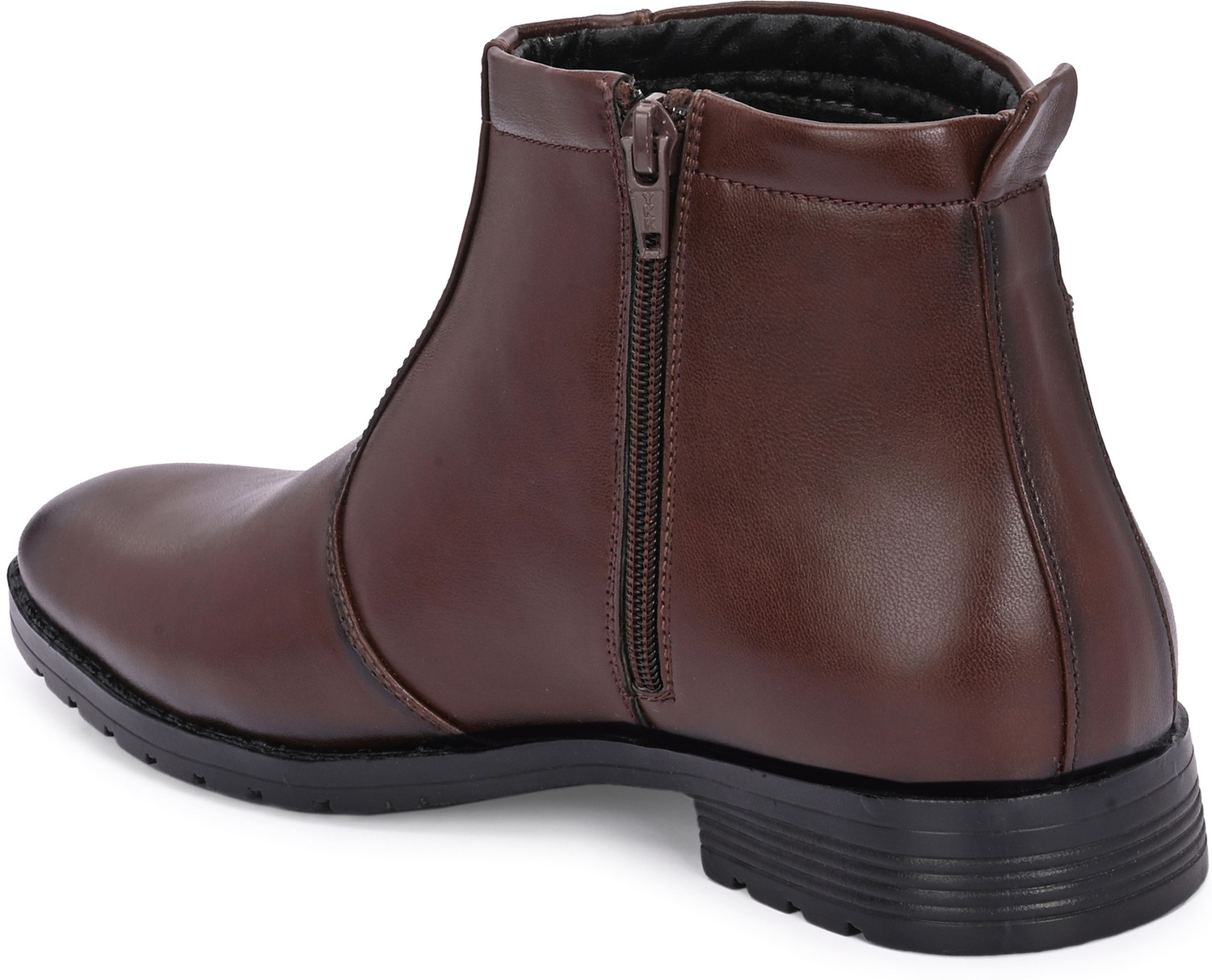 Image of Vellinto Vellinto Royal Look Zipped Boots For Men ll Synthetic Leather Casual Boots Boots For Men