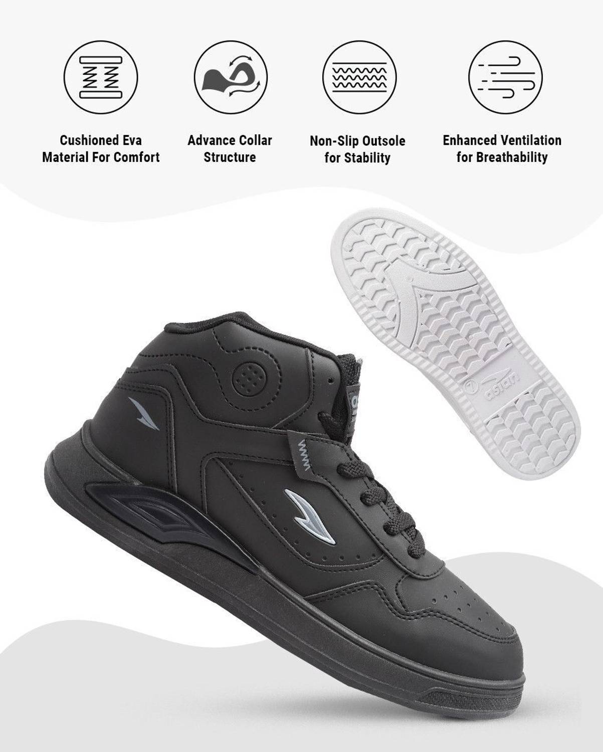 Casual Sneaker Shoes For Men|| Soft Cushioned Insole || Moscow-12 High Tops For Men - Image 3