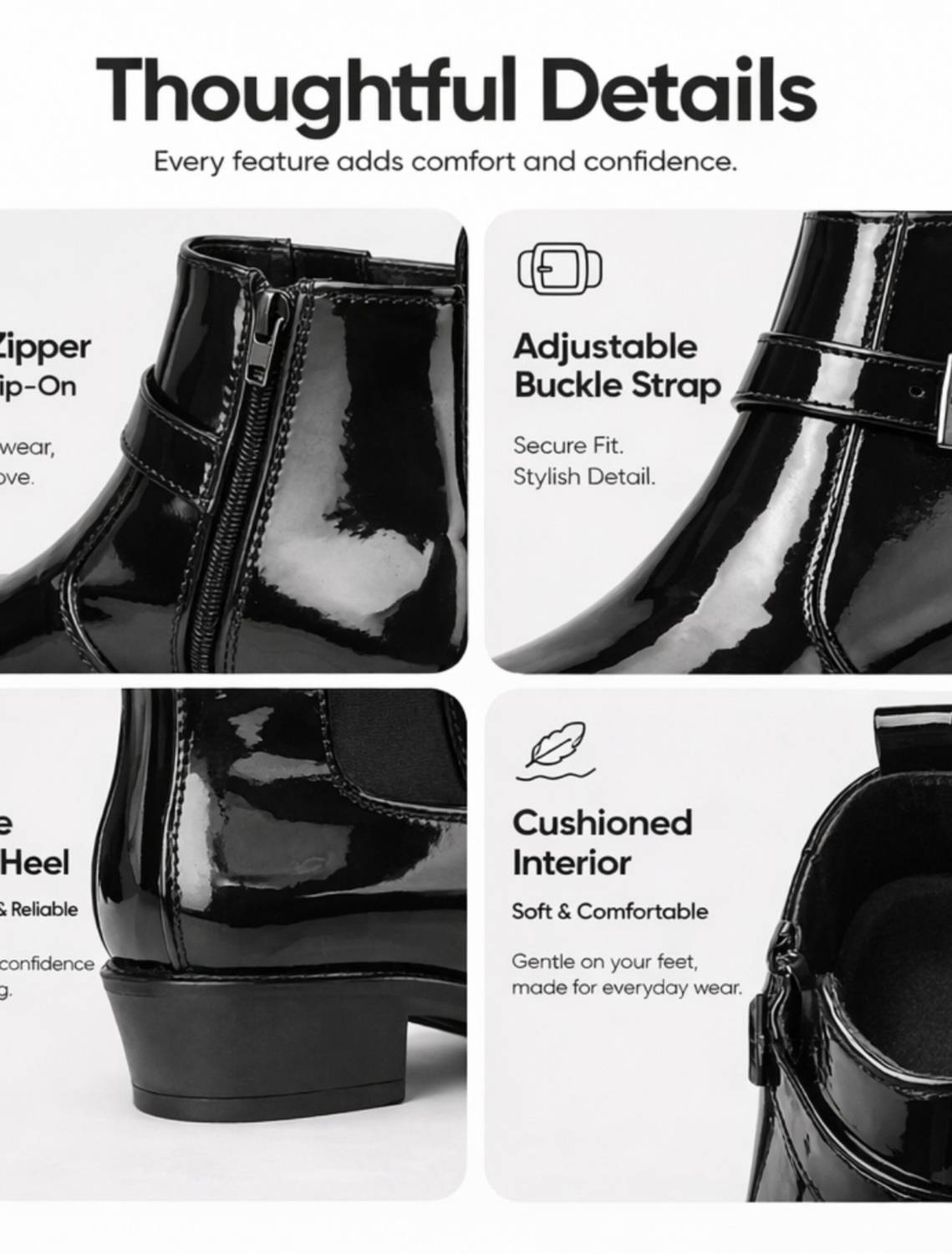 Kraasa Stylish Ankle Boots for Men - Image 5