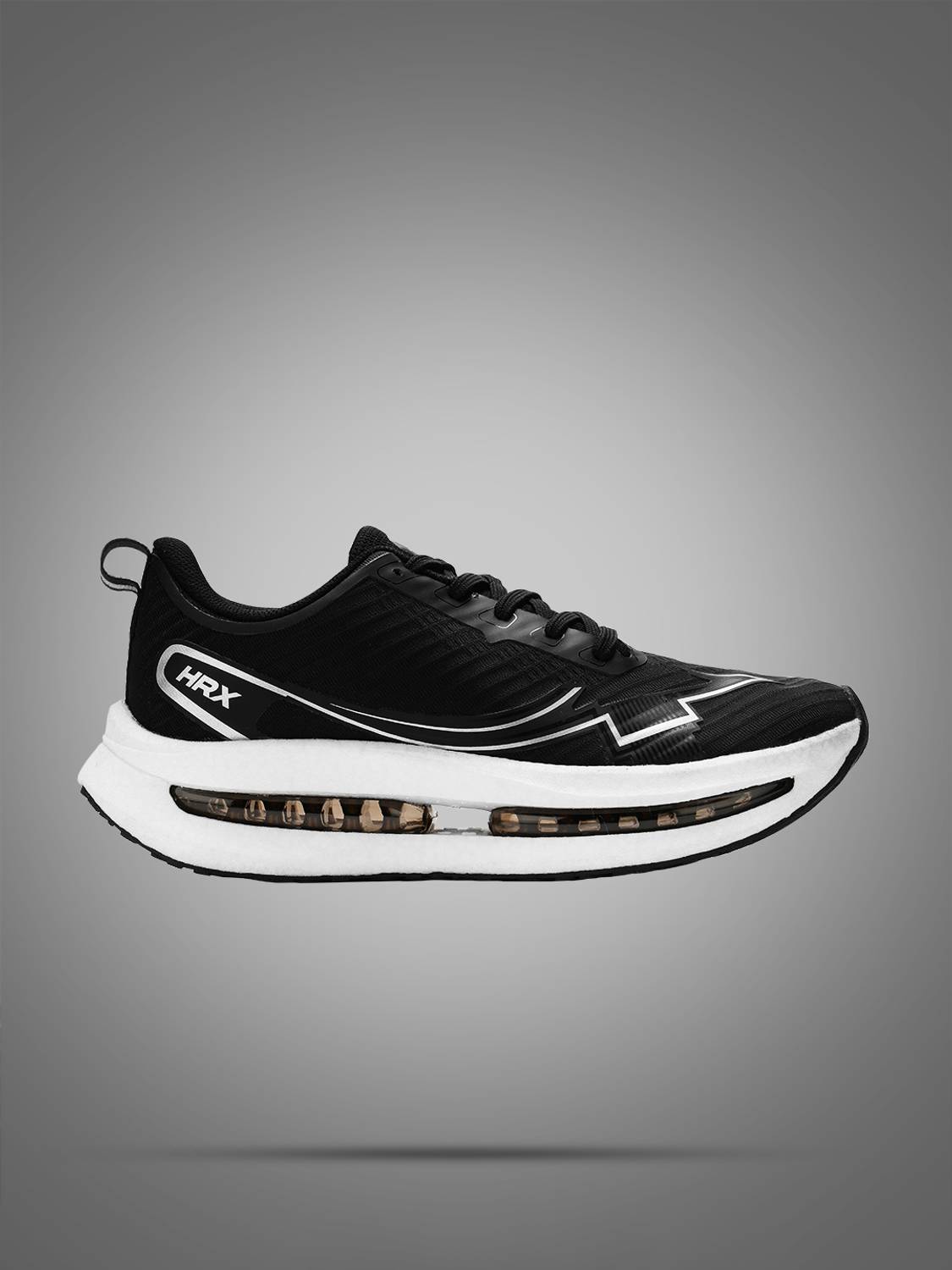 HRX by Hrithik Roshan Men's Black Sneakers - Image 3