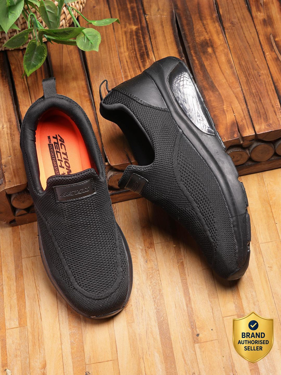 Image of action Athleo WALKER-153 Breathable Flexible Lightweight Comfortable Sports Slip-On Walking Shoes For Men