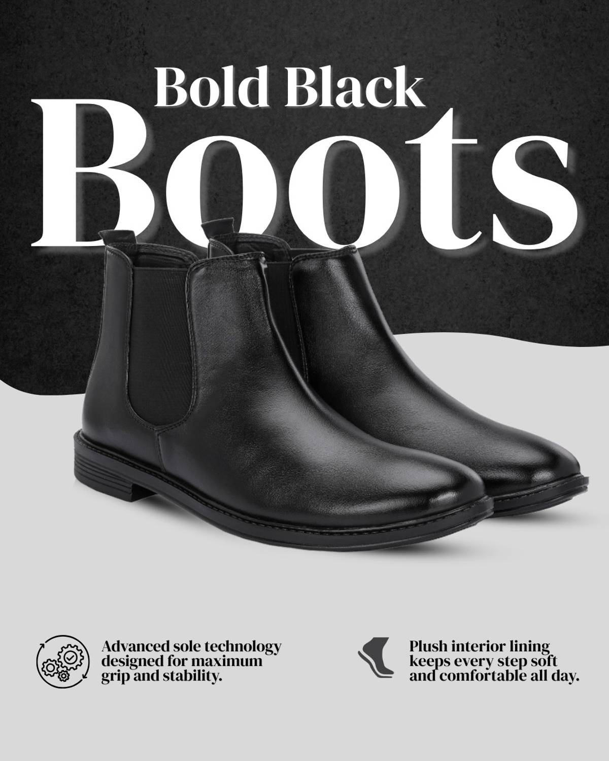 aadi Synthetic Leather Chelsea Boots - Image 4