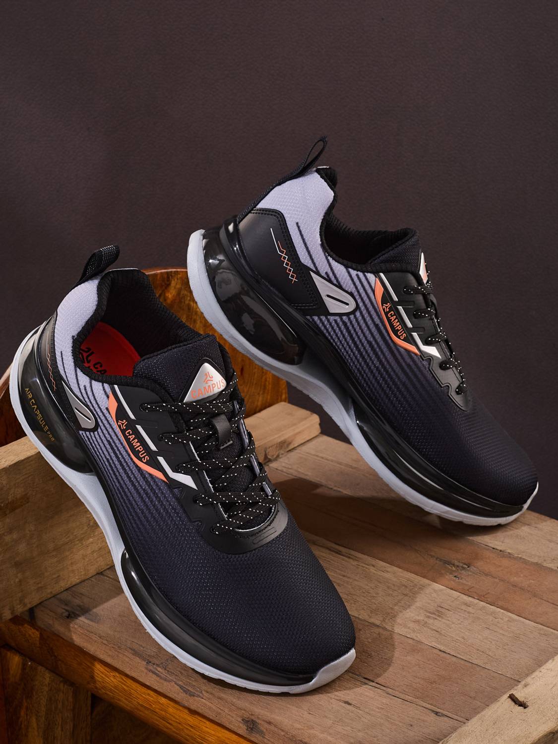 CAMPUS NORIL Men's Black Running Shoes