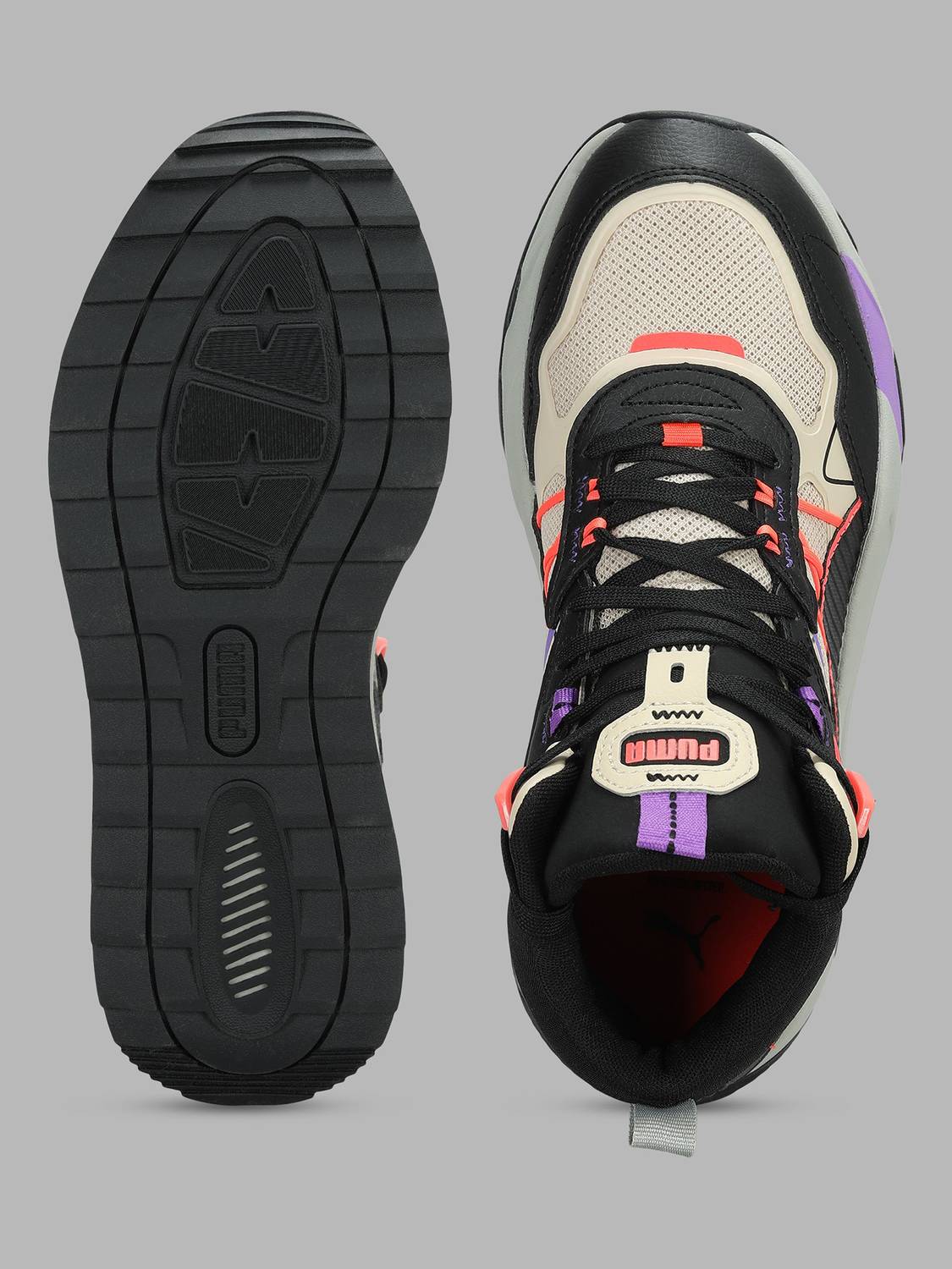 PUMA Trinity Mid Hybrid Sneakers Men Beige - Image 4