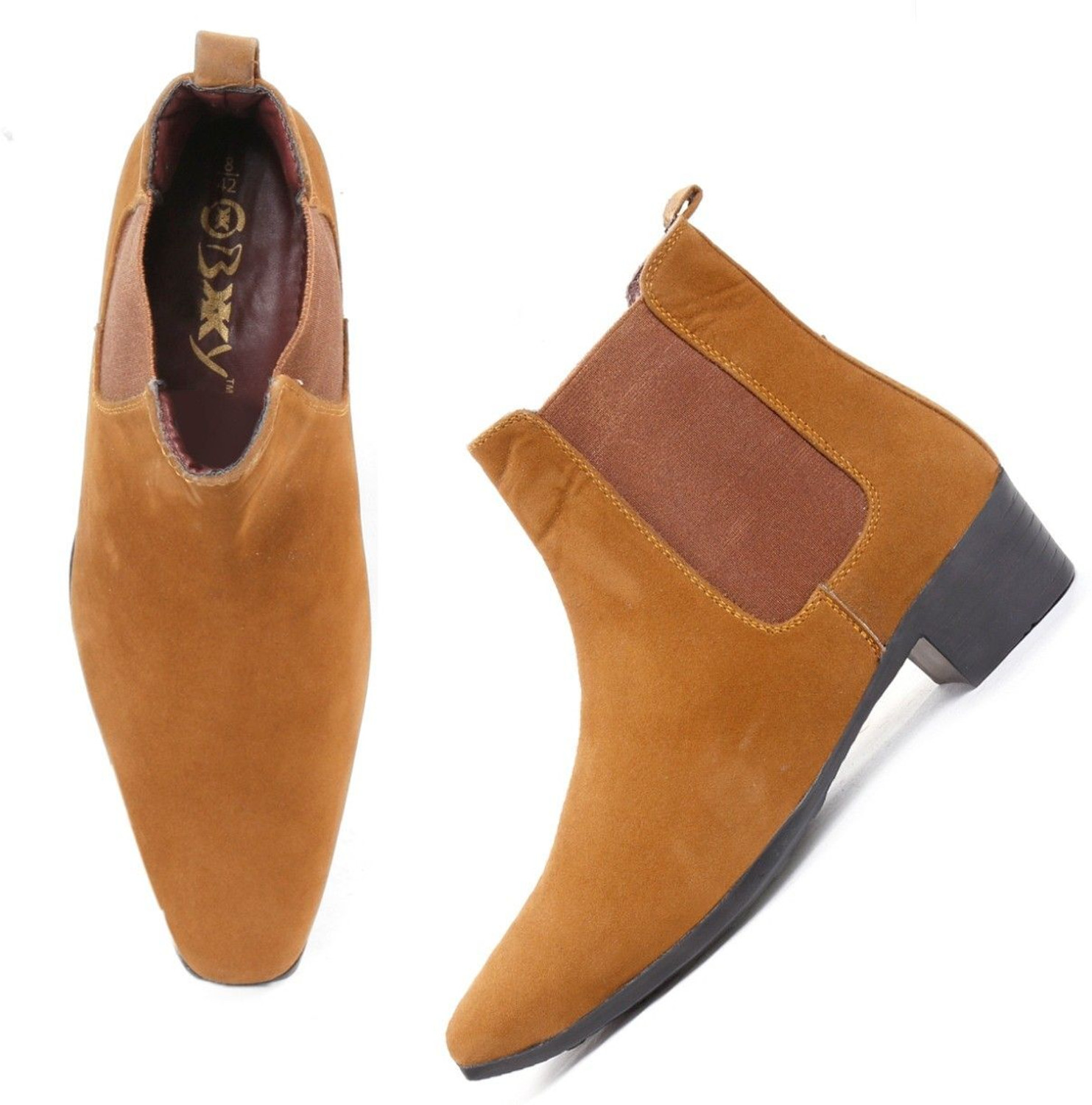 Image of BXXY Mens Suede Height Increasing Casual Chelsea Boots Boots For Men
