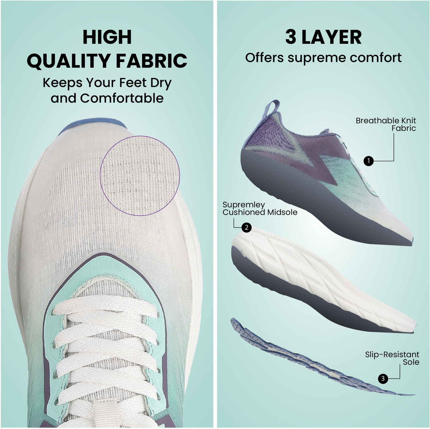 Image of WALKAROO Sports Shoes for Men's|Perfect for Running,Walking,Gym and Casual Outfit Training & Gym Shoes For Men