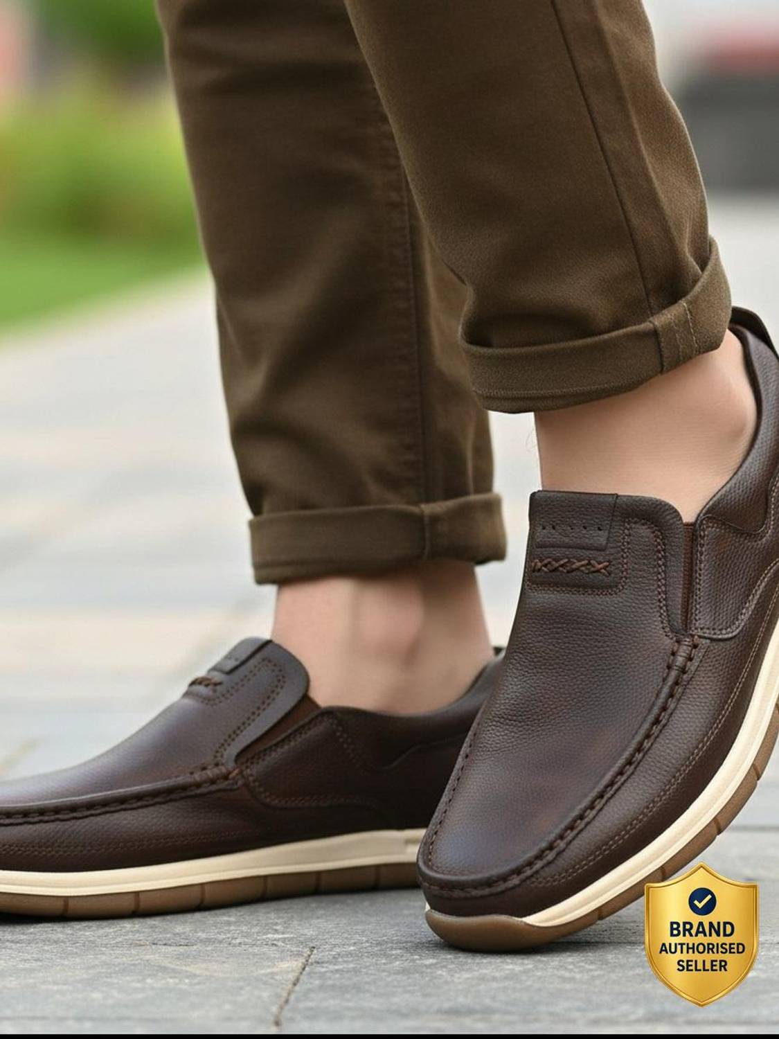 Roadster Men's Brown Loafers - Image 1