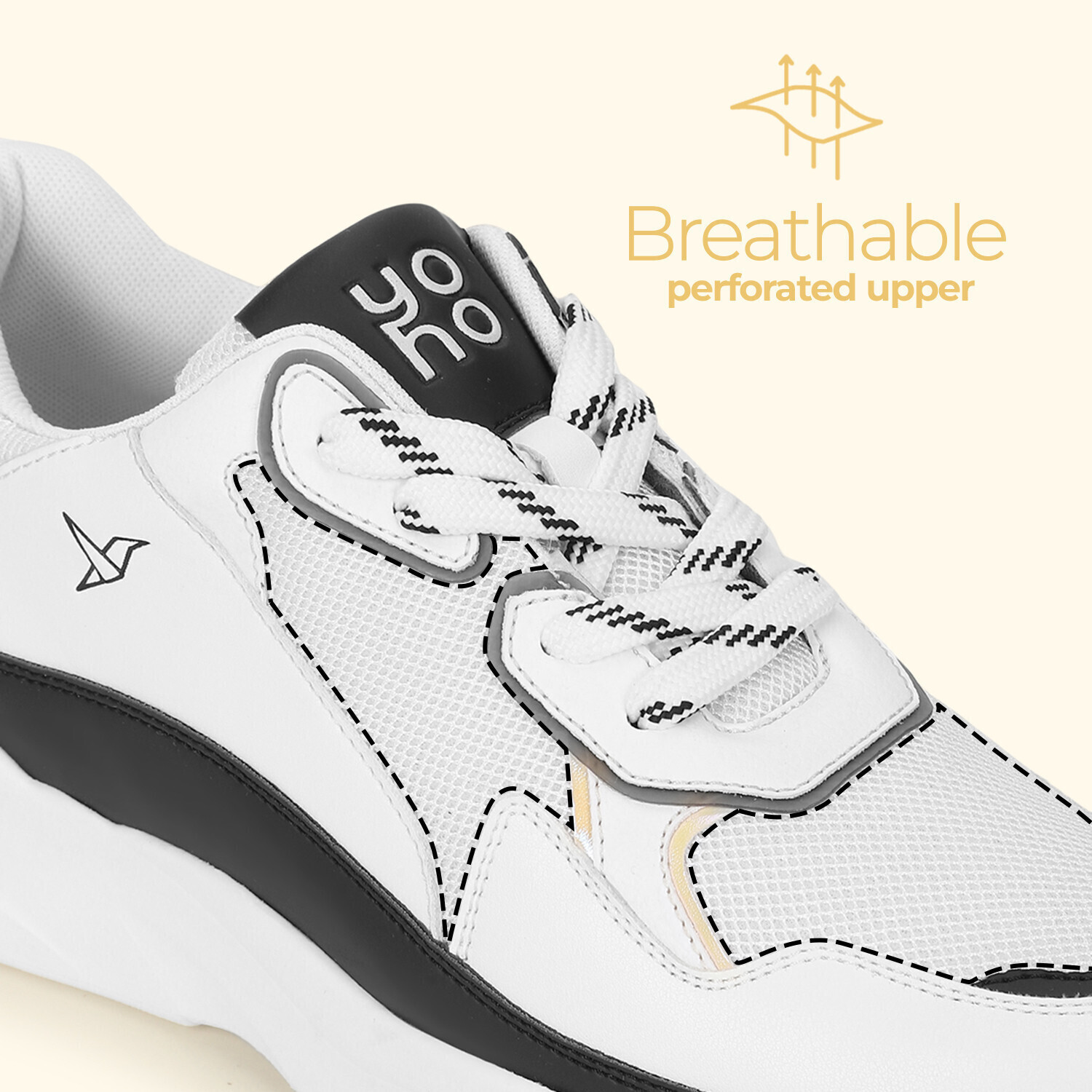 Image of yoho Yoho Chunky Sneakers for Women | Cushioned Insole | Anti-Skid | Casual Shoes Sneakers For Women