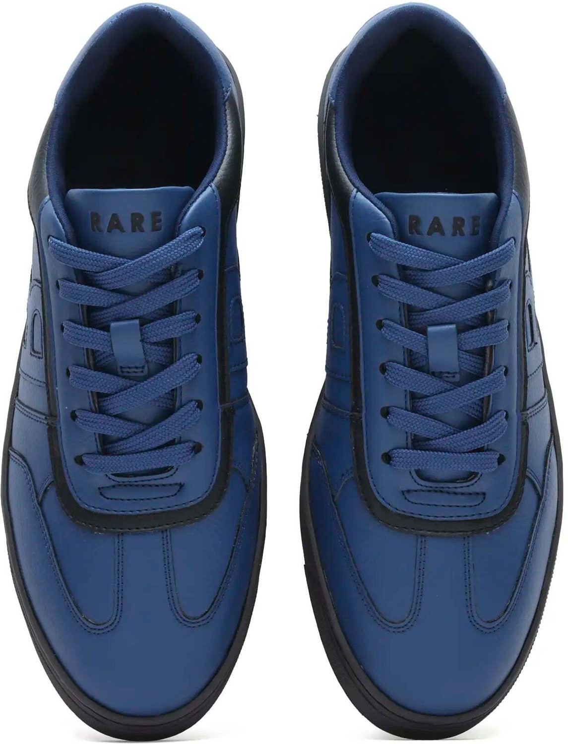 Image of RARE RABBIT DUAL NAVY PRIMARY Sneakers For Men (Dark Blue, 10)