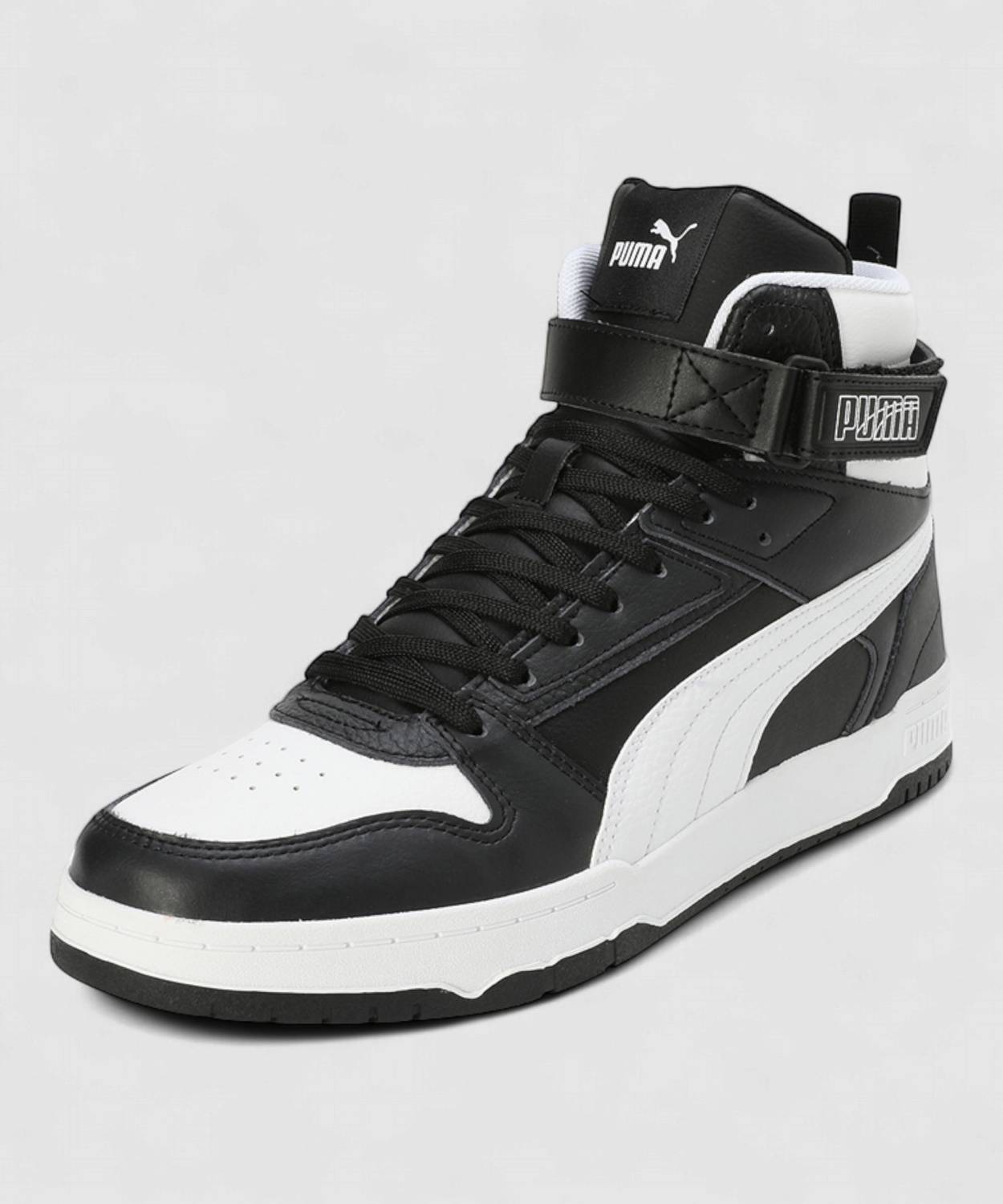 PUMA Court Shatter Mid Sneakers for Men, Black - Image 4